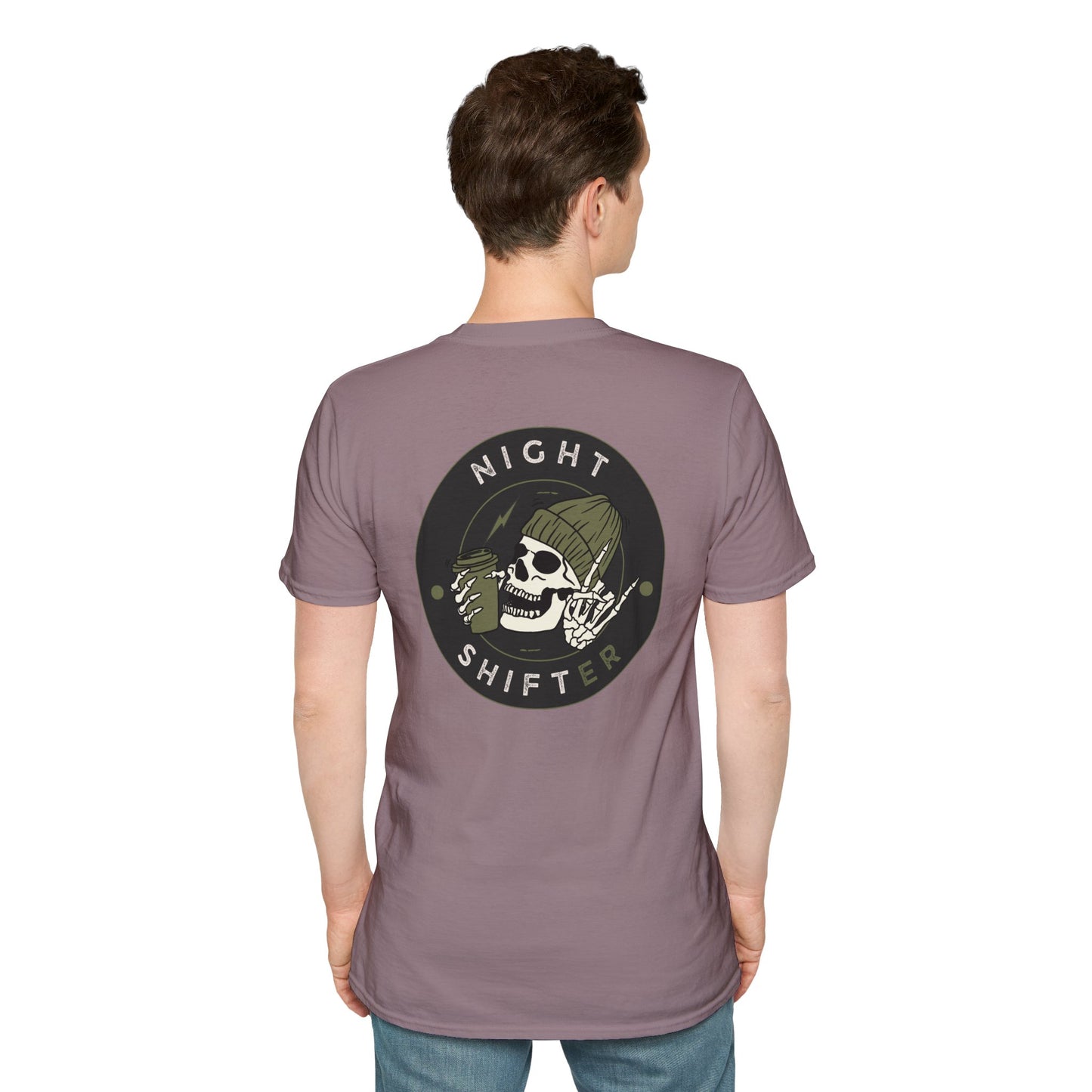 Night Shifter Skull T-Shirt | Unisex graphic tee for nurses| EMT | Paramedic| Spooky Vibes