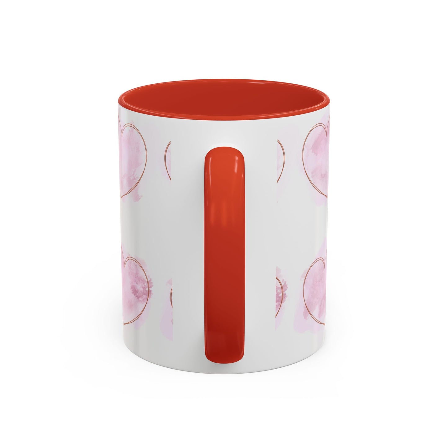Watercolor Pink Heart Coffee Mug - Perfect for Mother’s Day