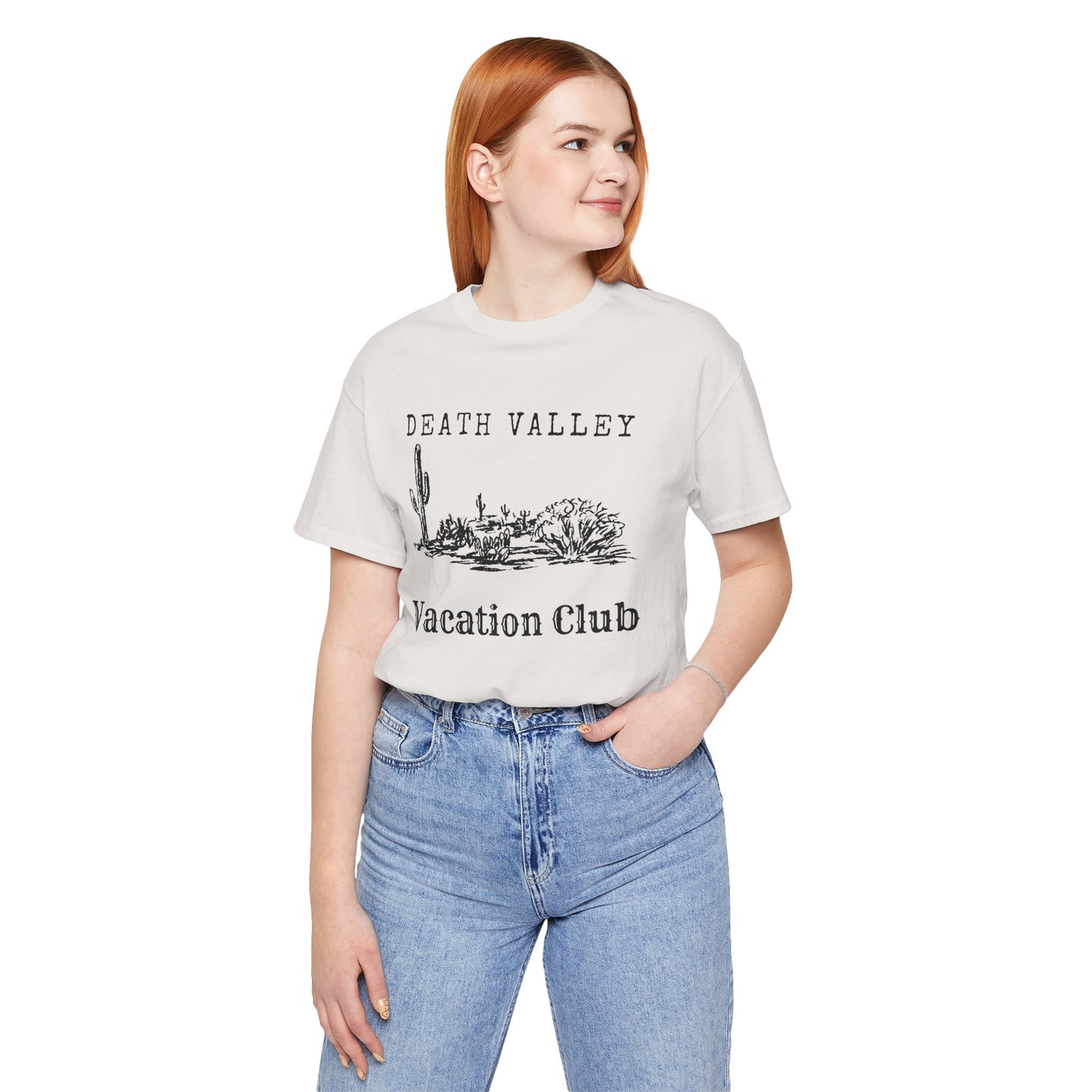 Death Valley Vacation Club Unisex Tee - Casual Cactus Graphic T-Shirt