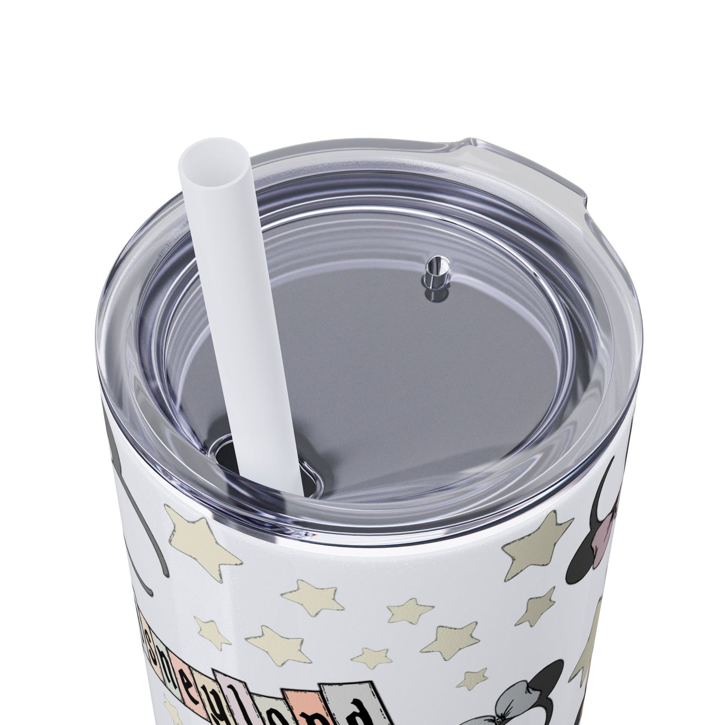Disneyland Skinny Tumbler with Straw - 20oz - Cute Mickey Mouse Design for Theme Park Lovers