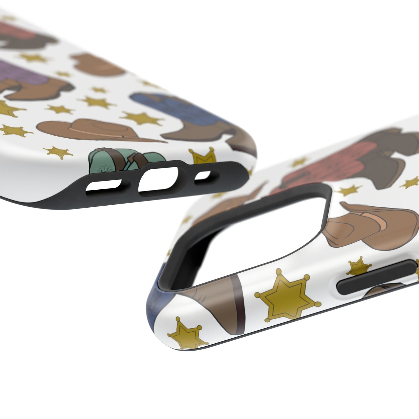 Cowboy Boots Magnetic Tough Case - Durable Phone Protection with Western Flair