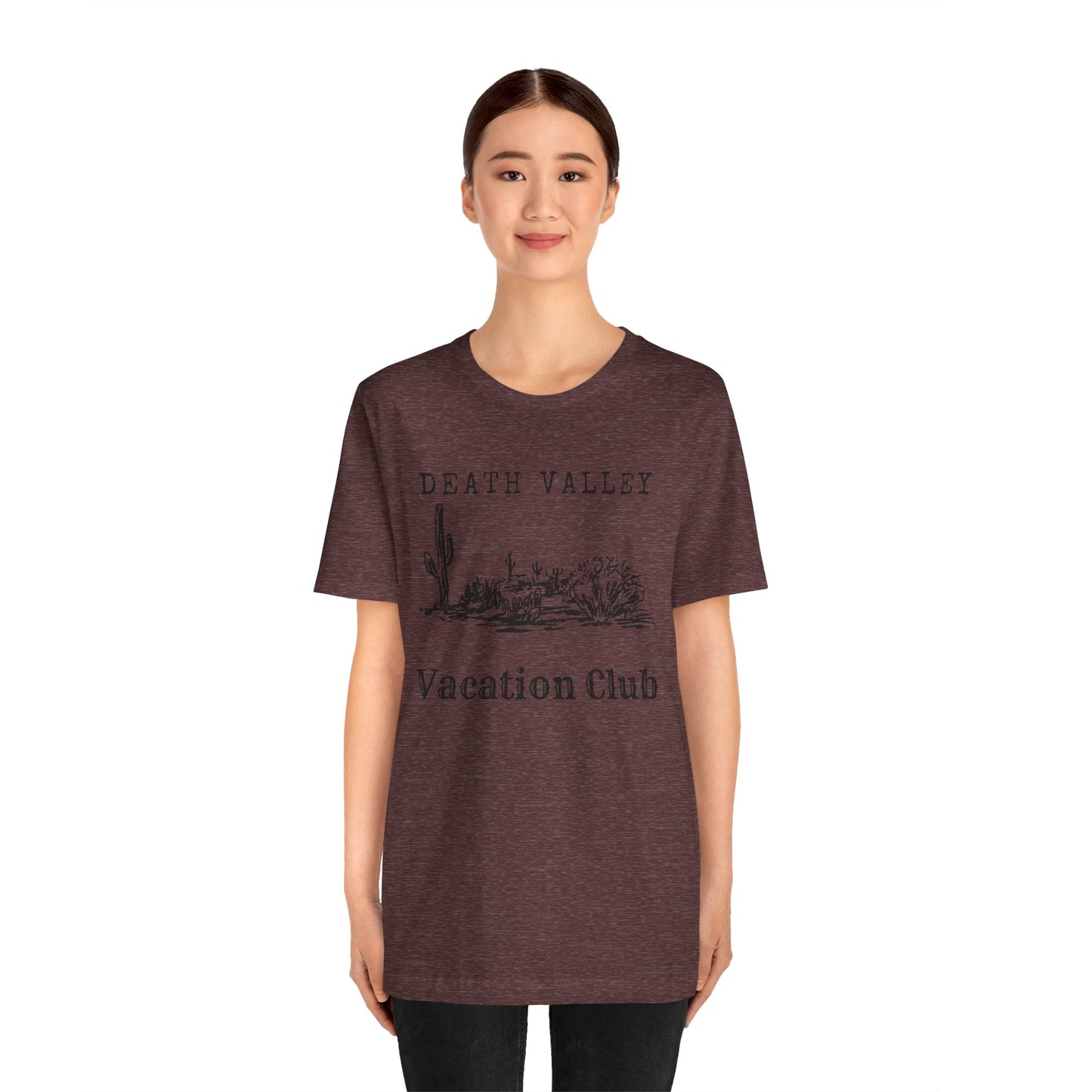 Death Valley Vacation Club Unisex Tee - Casual Cactus Graphic T-Shirt
