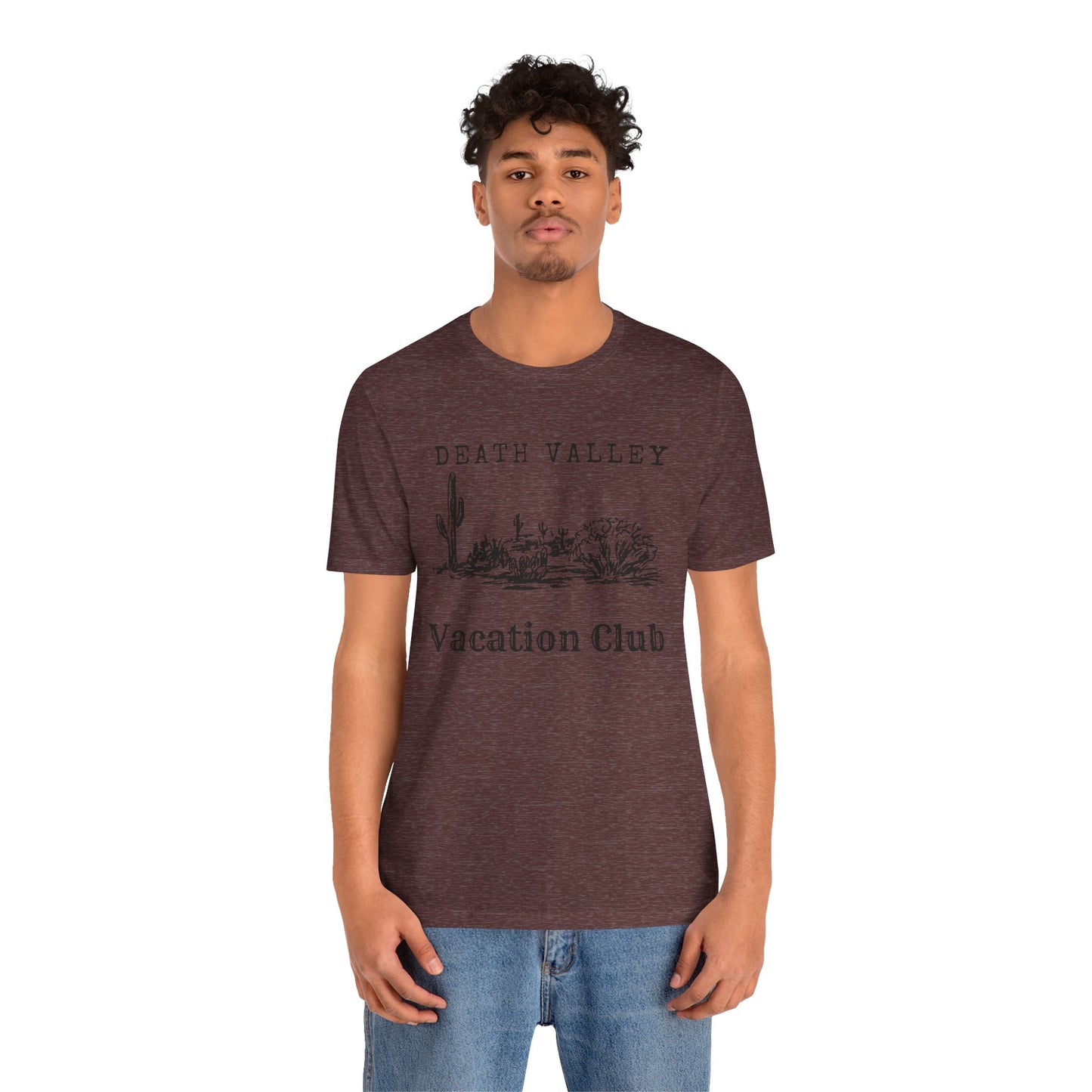 Death Valley Vacation Club Unisex Tee - Casual Cactus Graphic T-Shirt