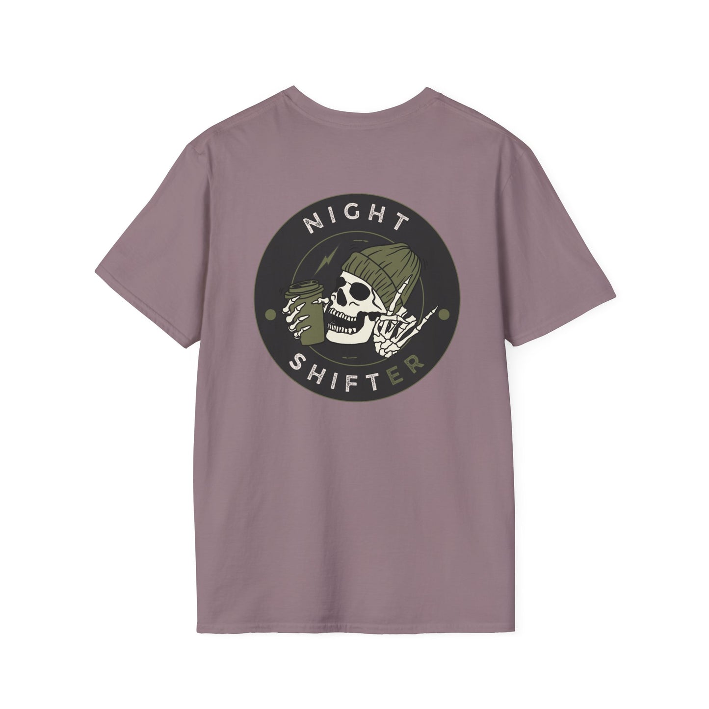 Night Shifter Skull T-Shirt | Unisex graphic tee for nurses| EMT | Paramedic| Spooky Vibes