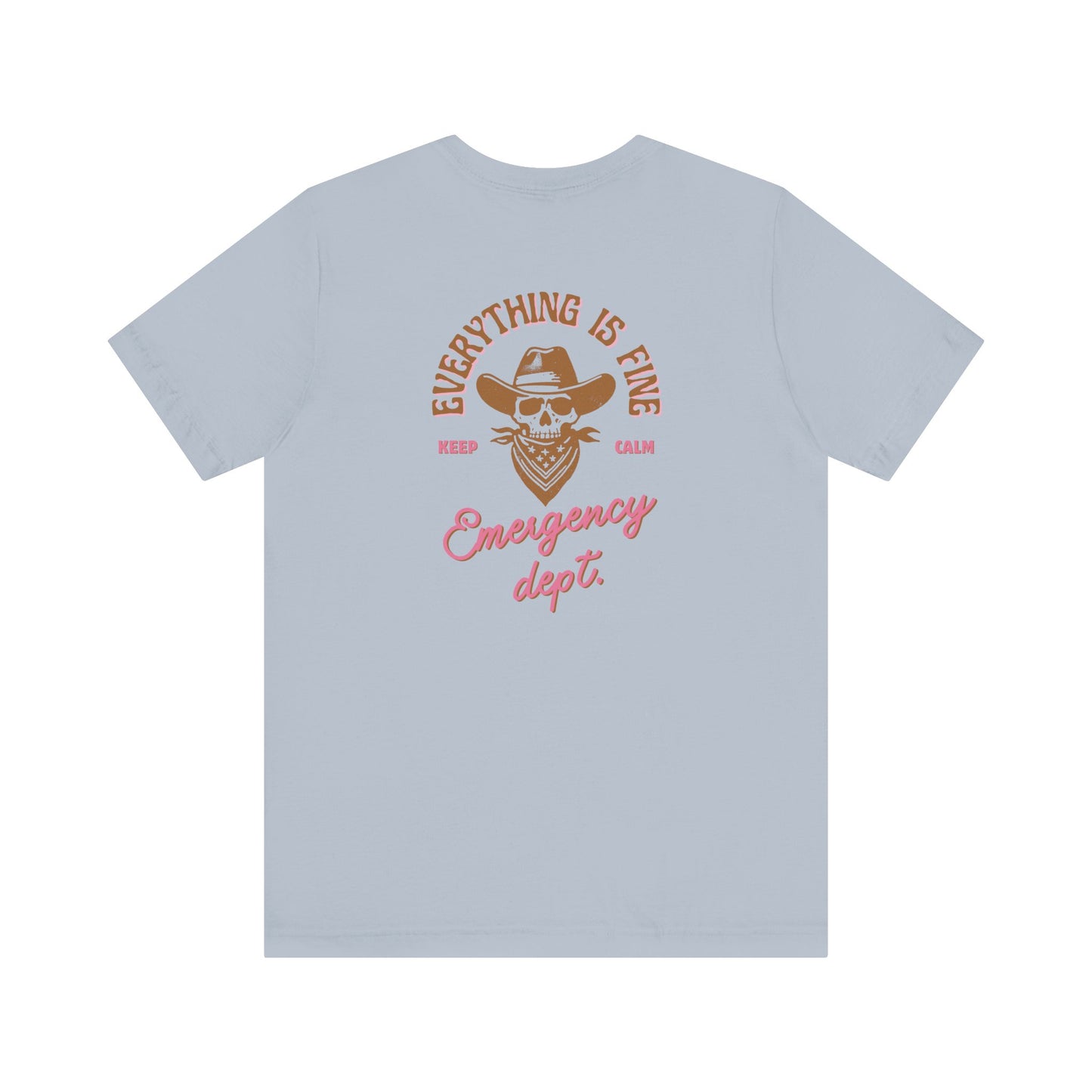 Vintage Graphic Tee| Emergency department | shirts for Nurses| ED Tech| ER| Western skeleton shirt