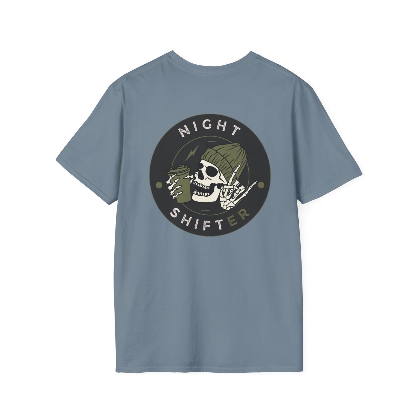 Night Shifter Skull T-Shirt | Unisex graphic tee for nurses| EMT | Paramedic| Spooky Vibes