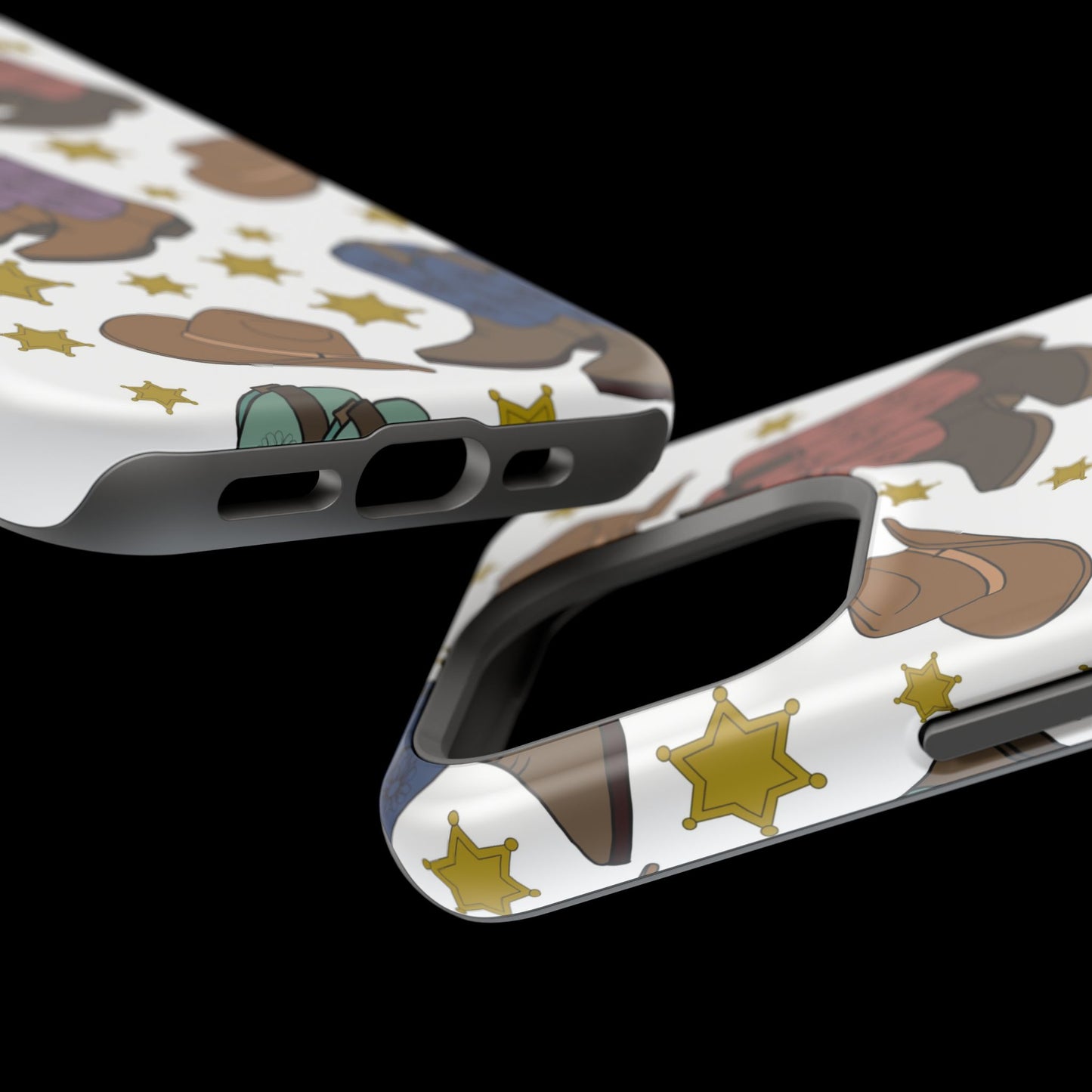 Cowboy Boots Magnetic Tough Case - Durable Phone Protection with Western Flair