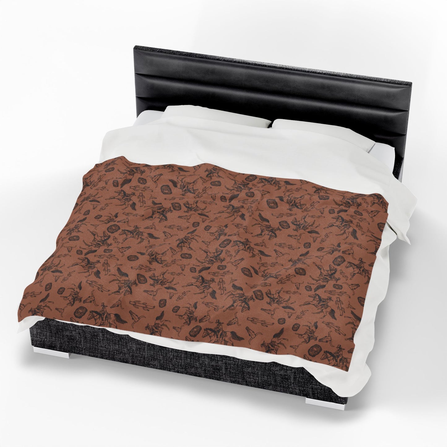 Cowgirl Rustic Western Velveteen blanket