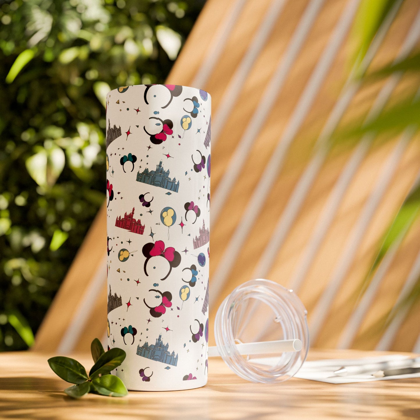 Disneyland Whimsical 20oz Skinny Tumbler with Disney Inspired Design