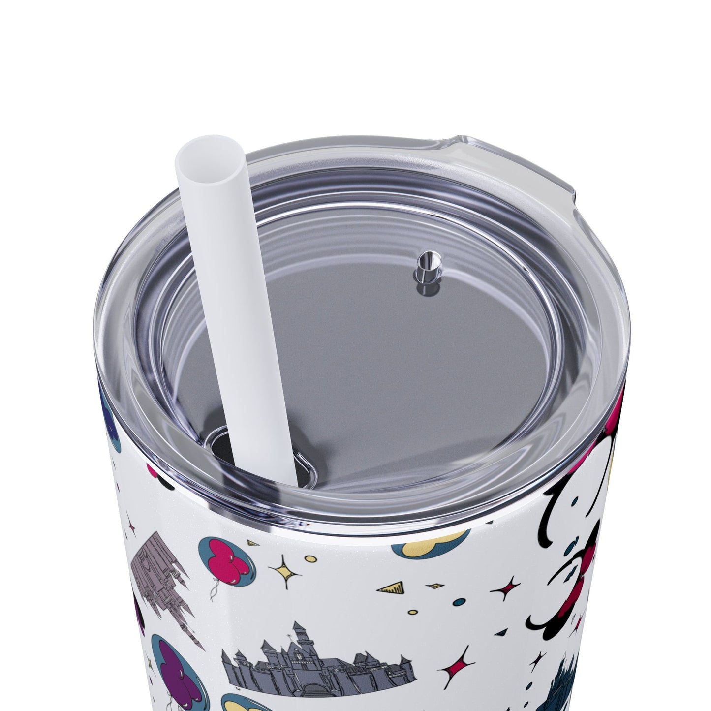 Disneyland Whimsical 20oz Skinny Tumbler with Disney Inspired Design