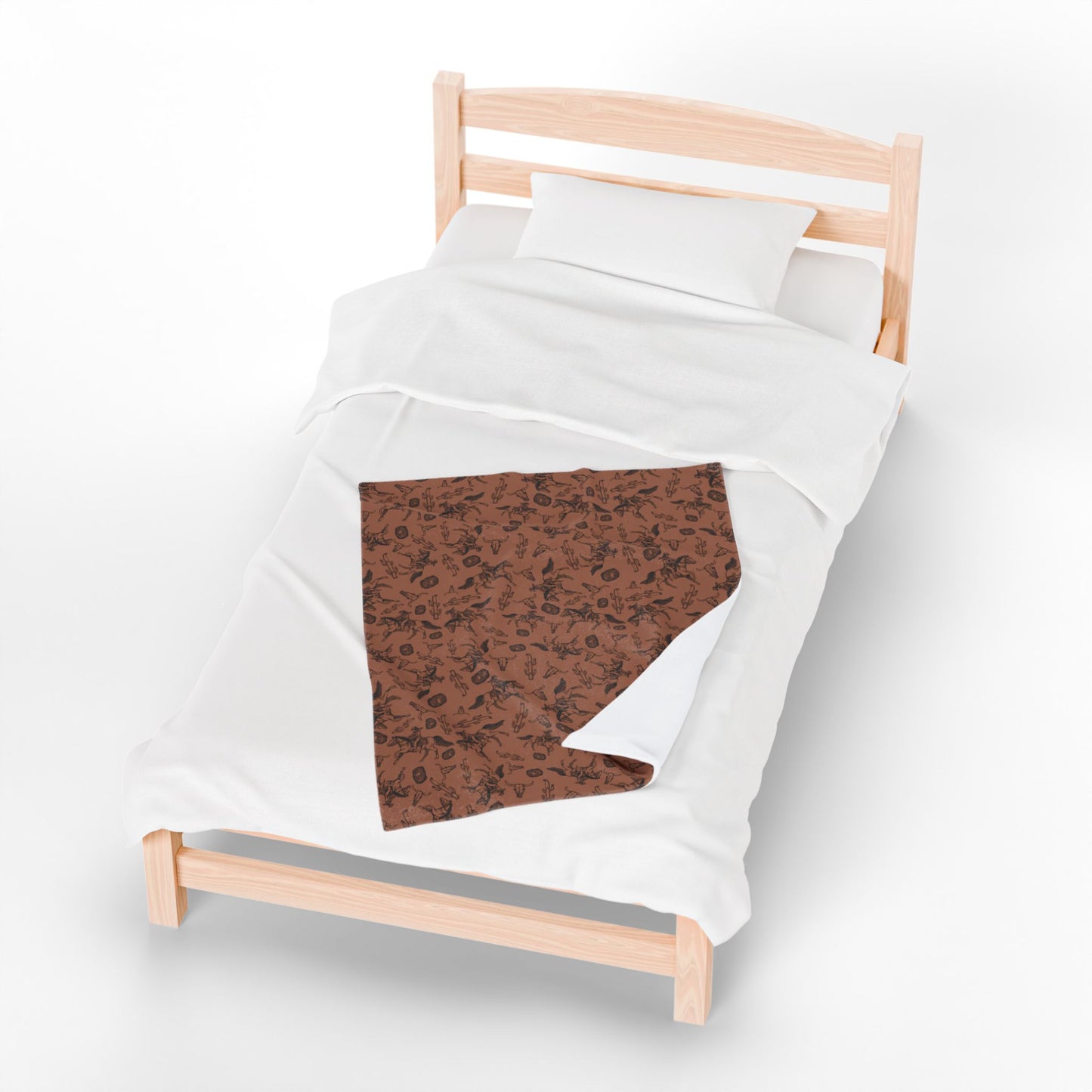 Cowgirl Rustic Western Velveteen blanket