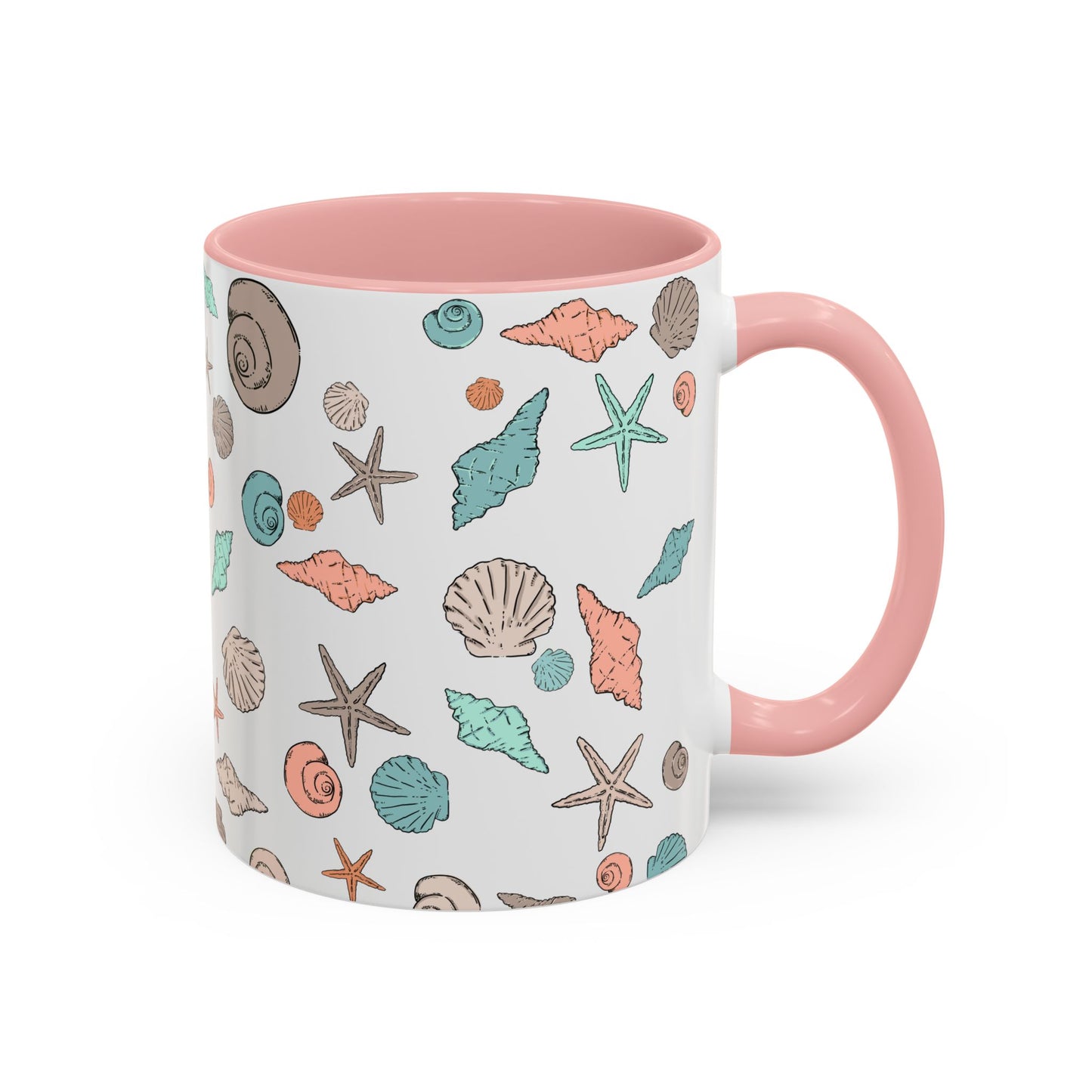 Coastal Seashell Accent Coffee Mug - 11oz & 15oz