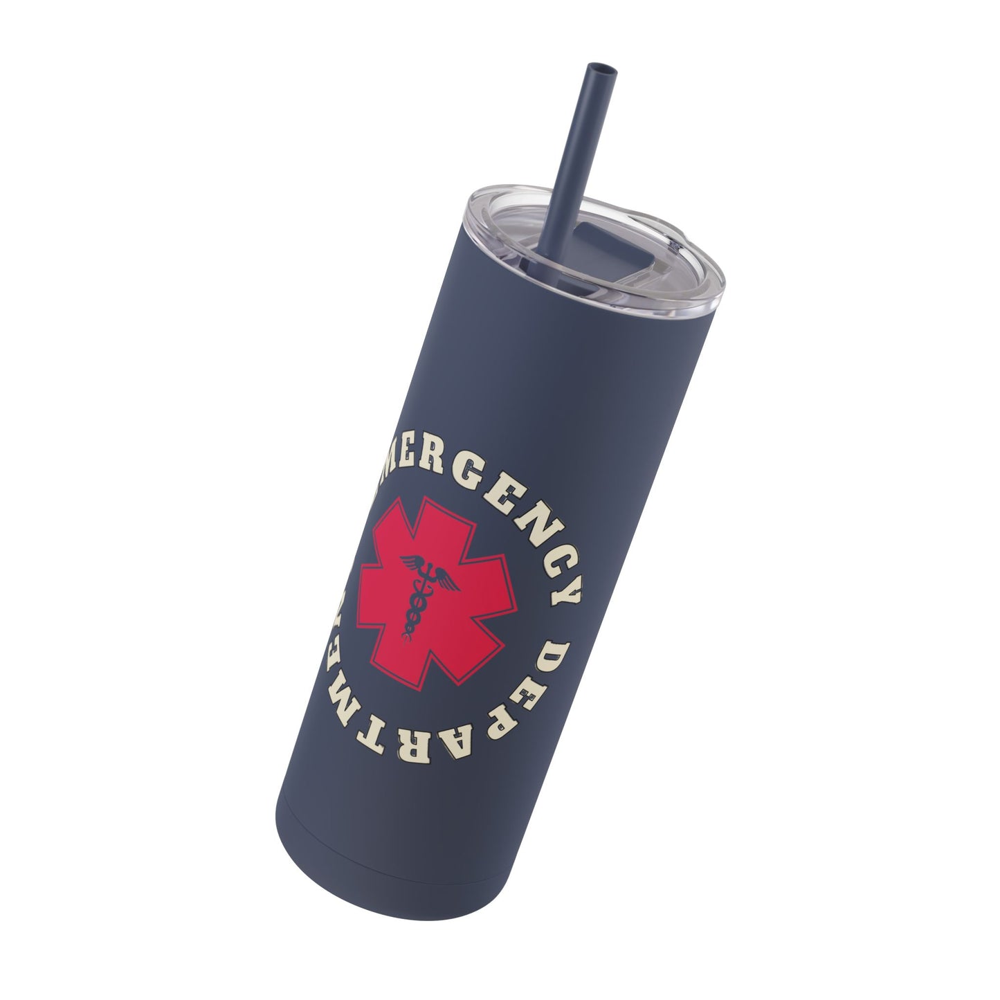 Emergency Department | EMS 20oz Skinny Tumbler - Matte Black