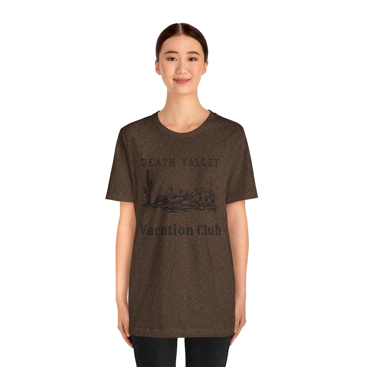 Death Valley Vacation Club Unisex Tee - Casual Cactus Graphic T-Shirt