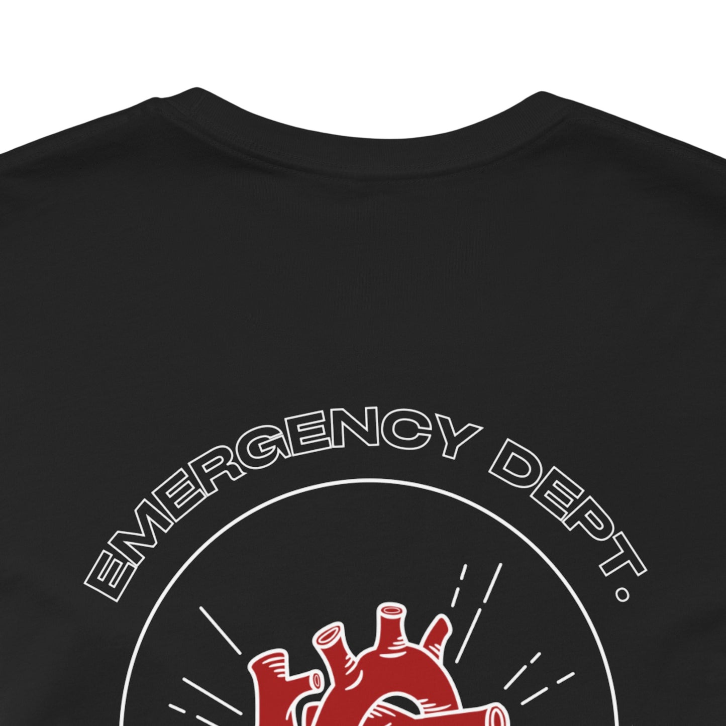 Emergency Department Printed Unisex Tee - Casual Comfort, Gift for Heart Lovers, Everyday Wear, Unique Style, Casual T-Shirt