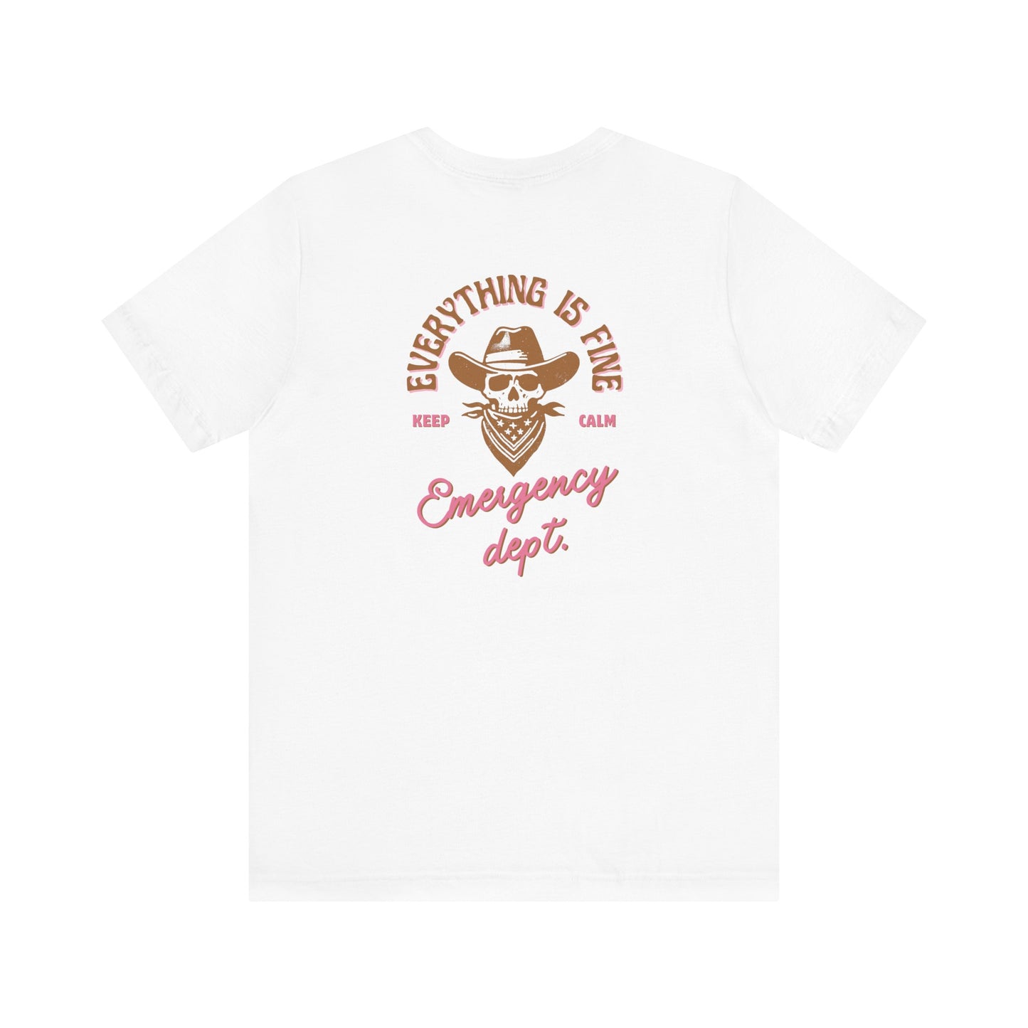 Vintage Graphic Tee| Emergency department | shirts for Nurses| ED Tech| ER| Western skeleton shirt