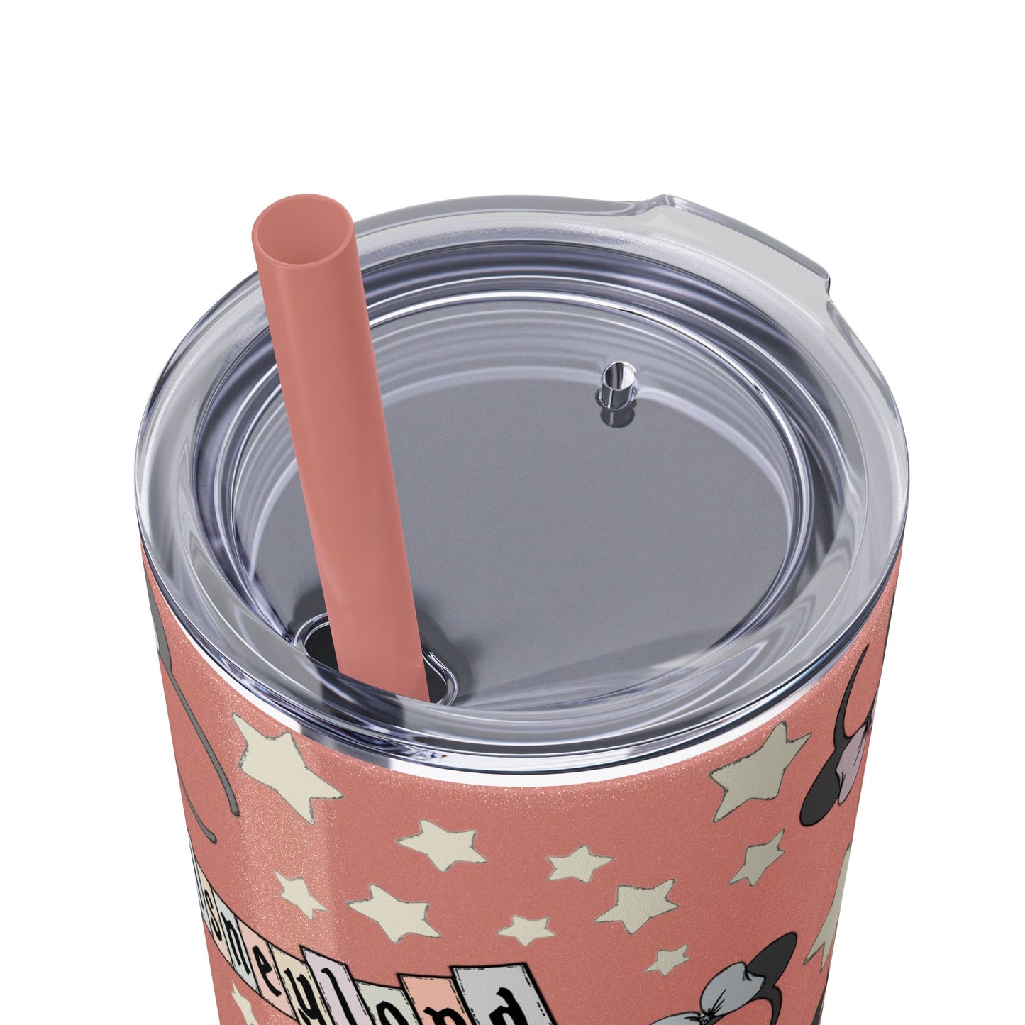 Disneyland Skinny Tumbler with Straw - 20oz - Cute Mickey Mouse Design for Theme Park Lovers