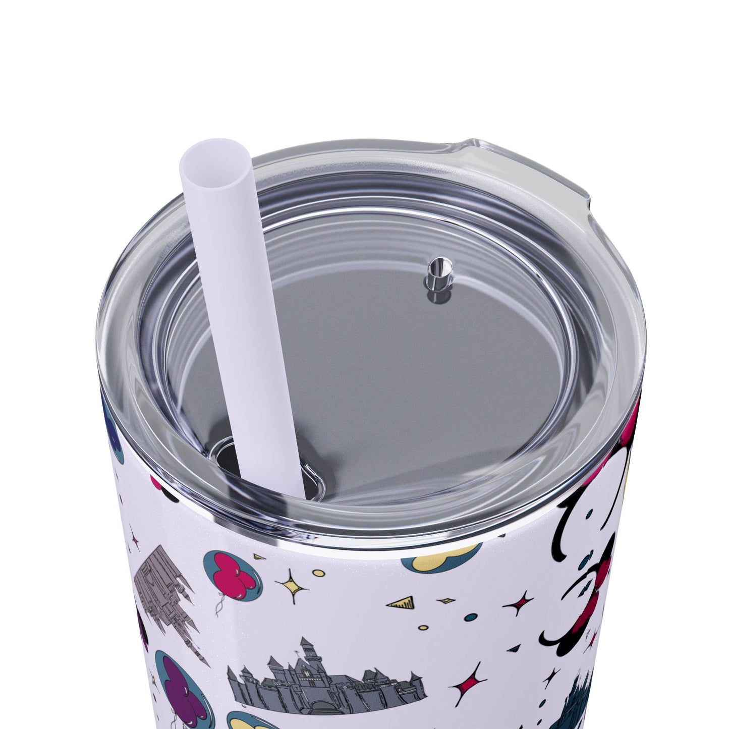 Disneyland Whimsical 20oz Skinny Tumbler with Disney Inspired Design