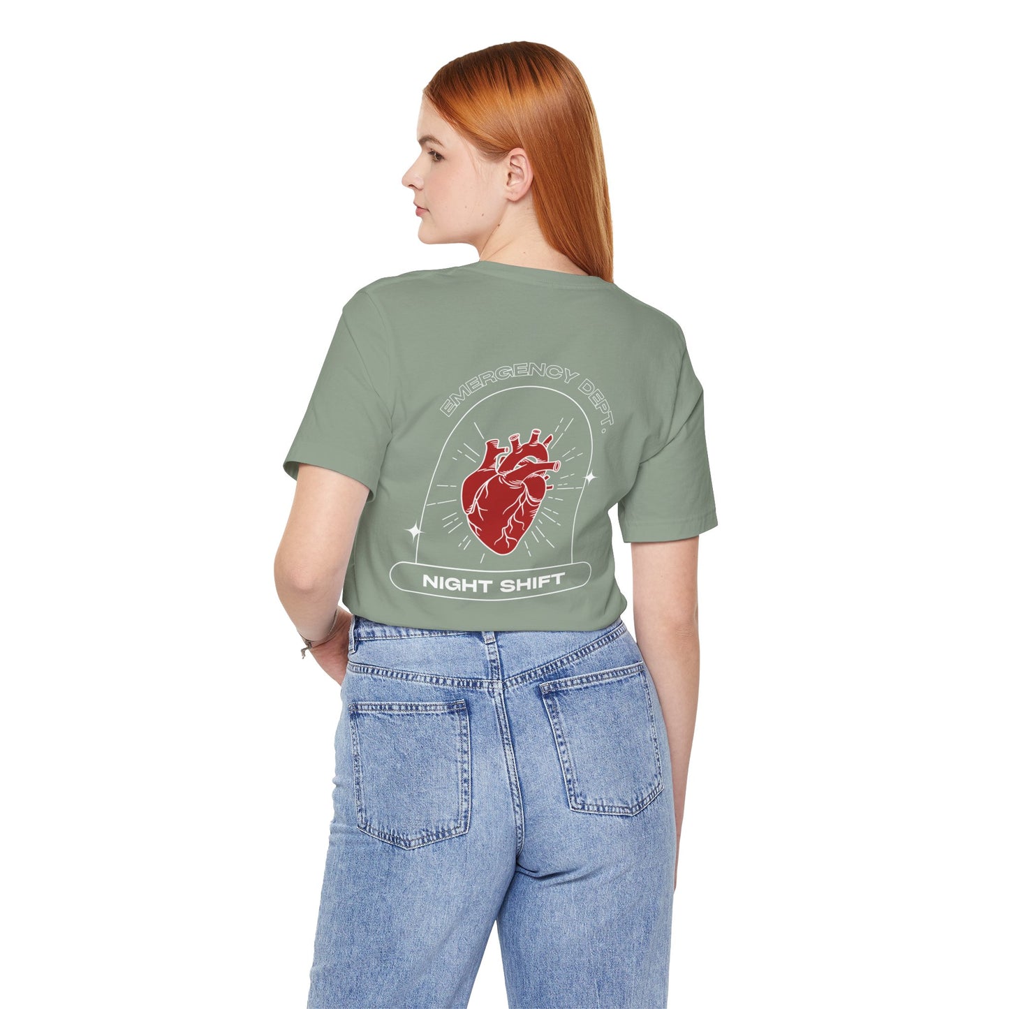 Emergency Department Printed Unisex Tee - Casual Comfort, Gift for Heart Lovers, Everyday Wear, Unique Style, Casual T-Shirt