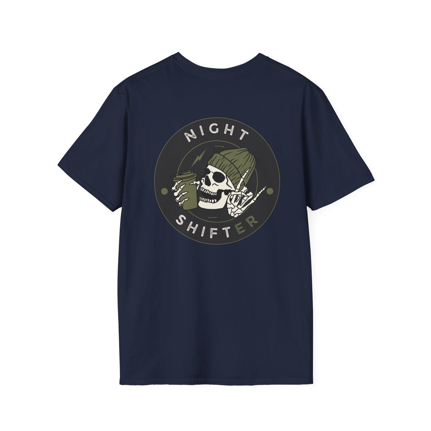 Night Shifter Skull T-Shirt | Unisex graphic tee for nurses| EMT | Paramedic| Spooky Vibes