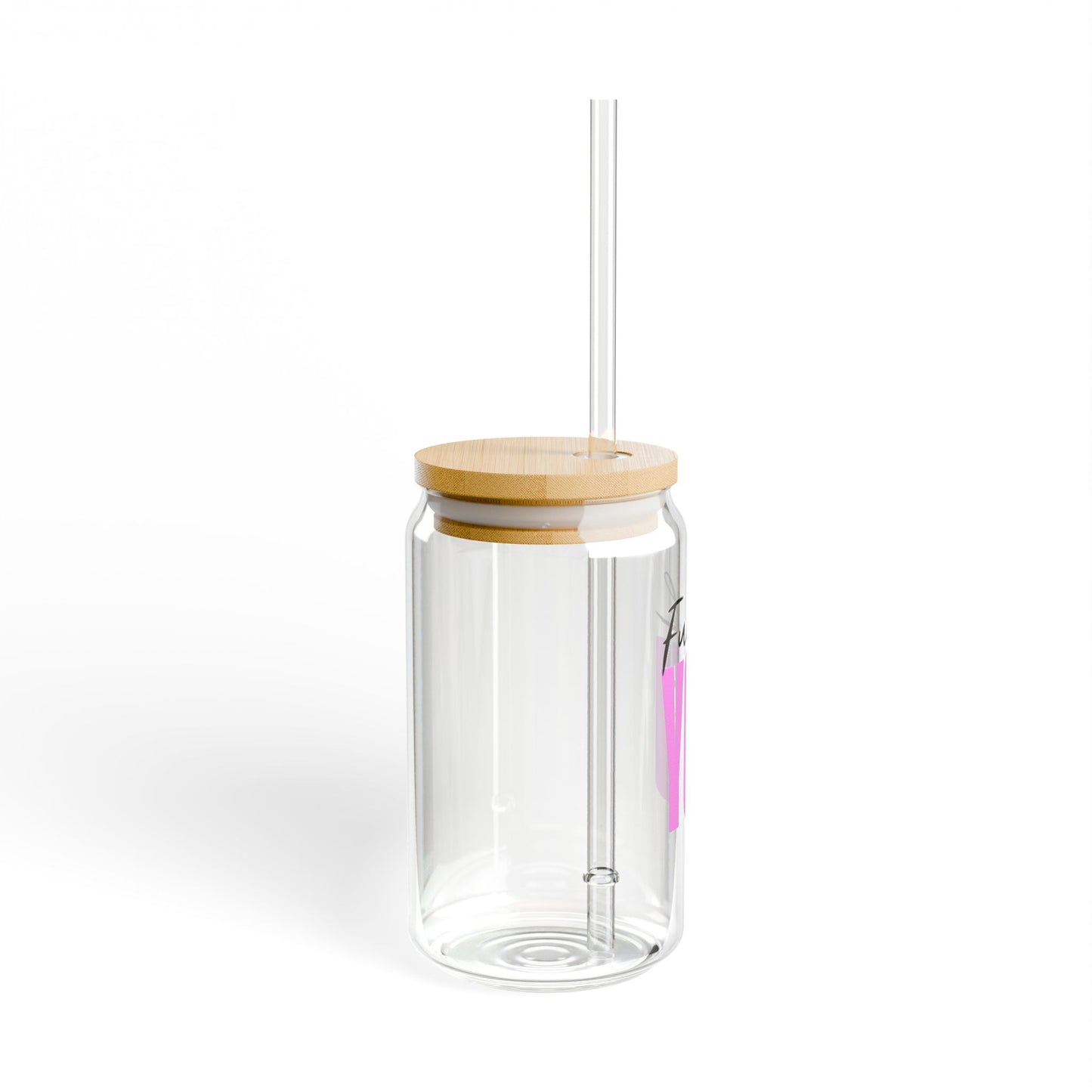 Funny Sipper Glass with Straw - 16oz 'Fuck You' Statement Cup