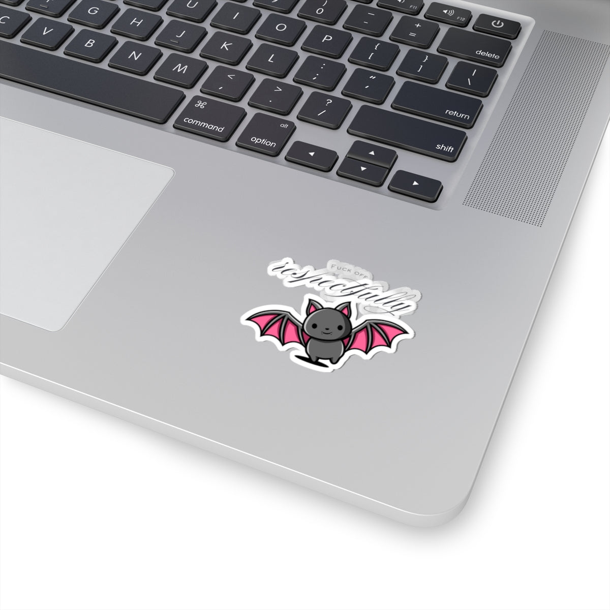 Sassy Bat Kiss-Cut Stickers - "Fuck Off Respectfully" Designs for Laptop & Decor