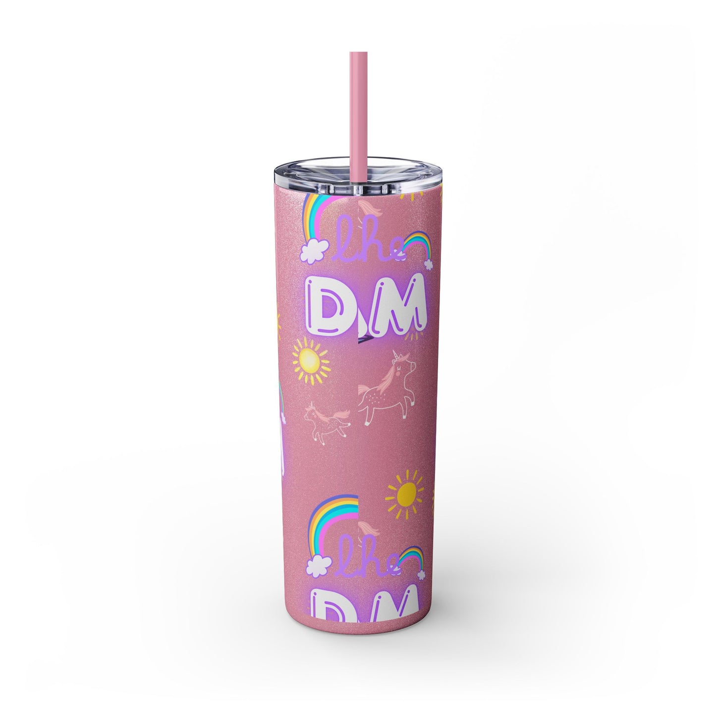 Living the Dream Skinny Tumbler with Straw - 20oz Inspirational Drinkware funny gift for nurses, EMT’s, paramedics, teachers
