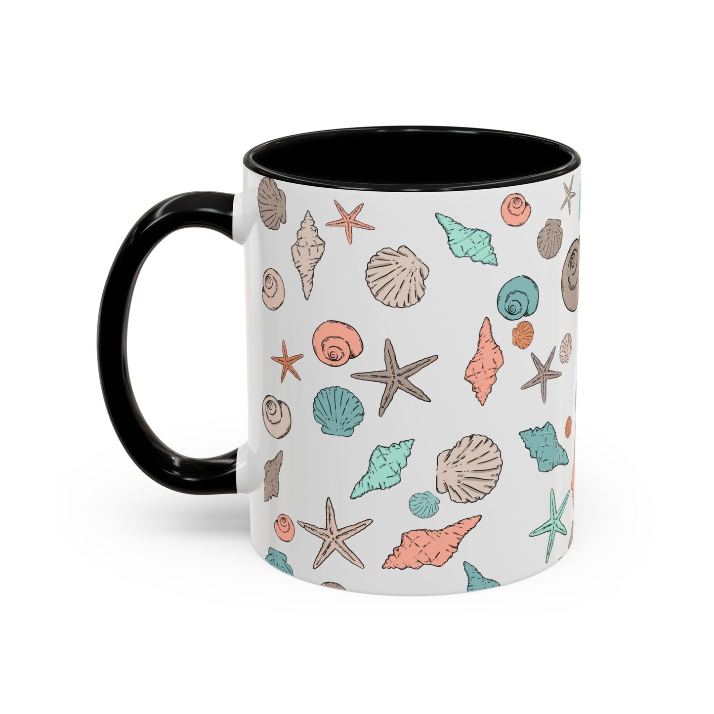 Coastal Seashell Accent Coffee Mug - 11oz & 15oz