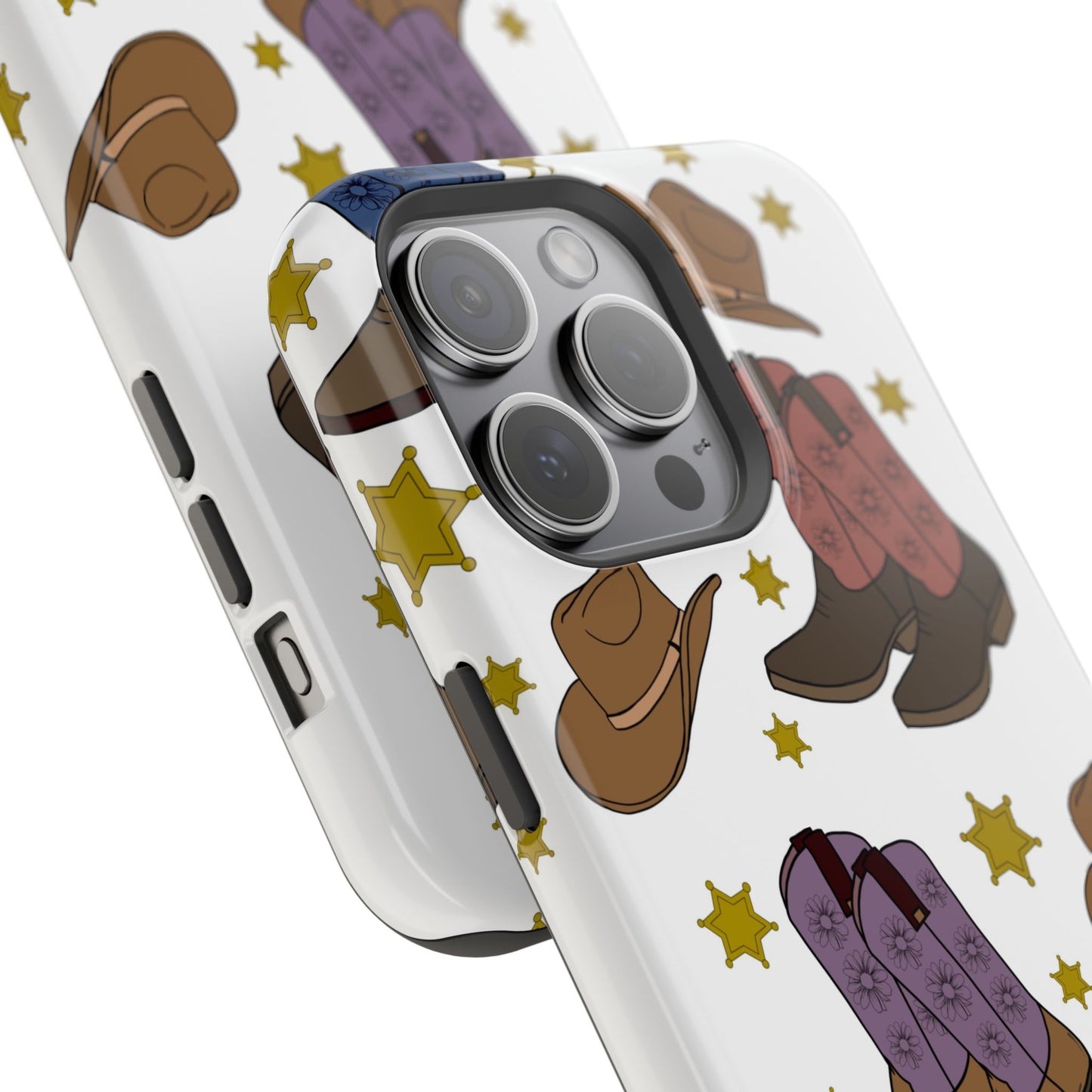 Cowboy Boots Magnetic Tough Case - Durable Phone Protection with Western Flair