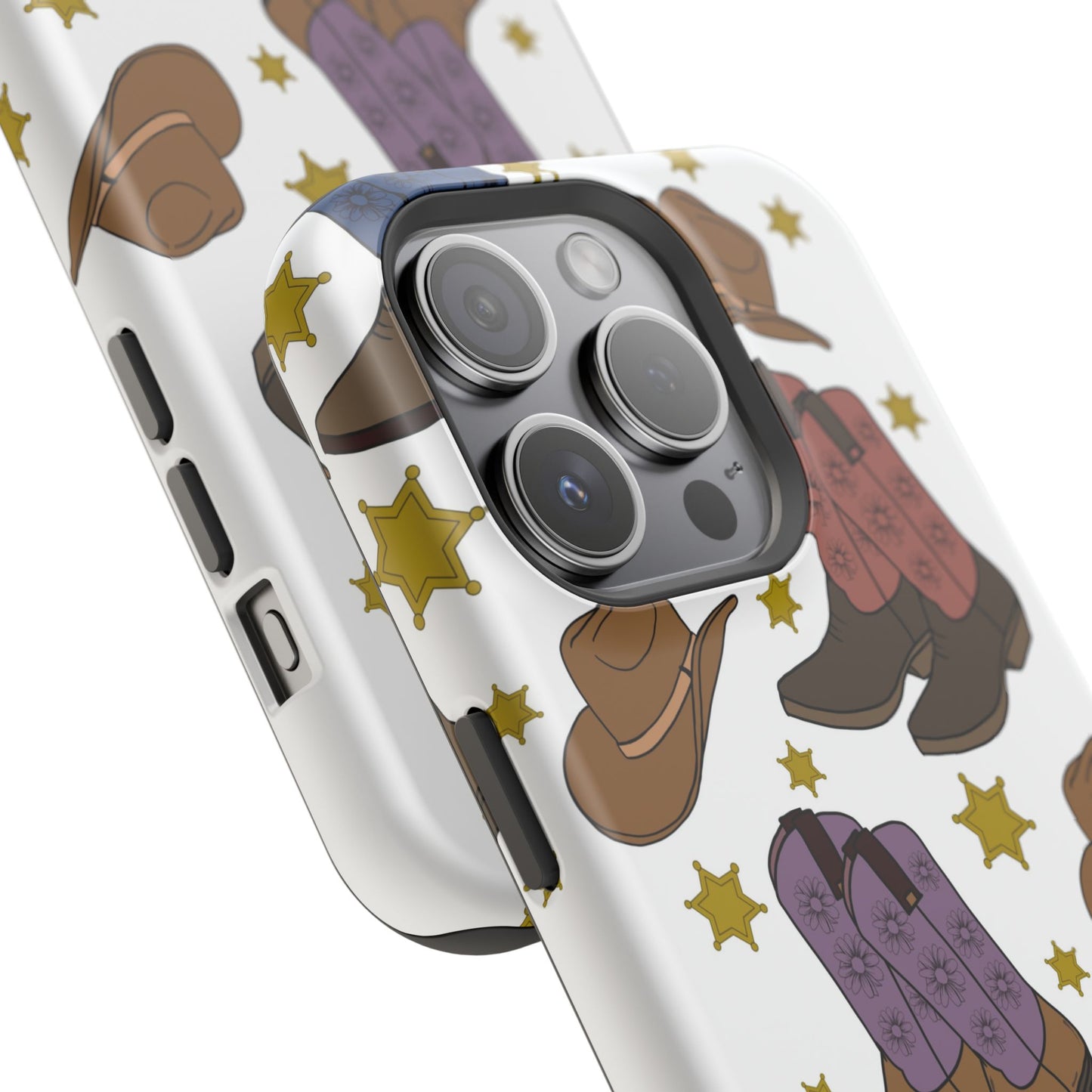 Cowboy Boots Magnetic Tough Case - Durable Phone Protection with Western Flair