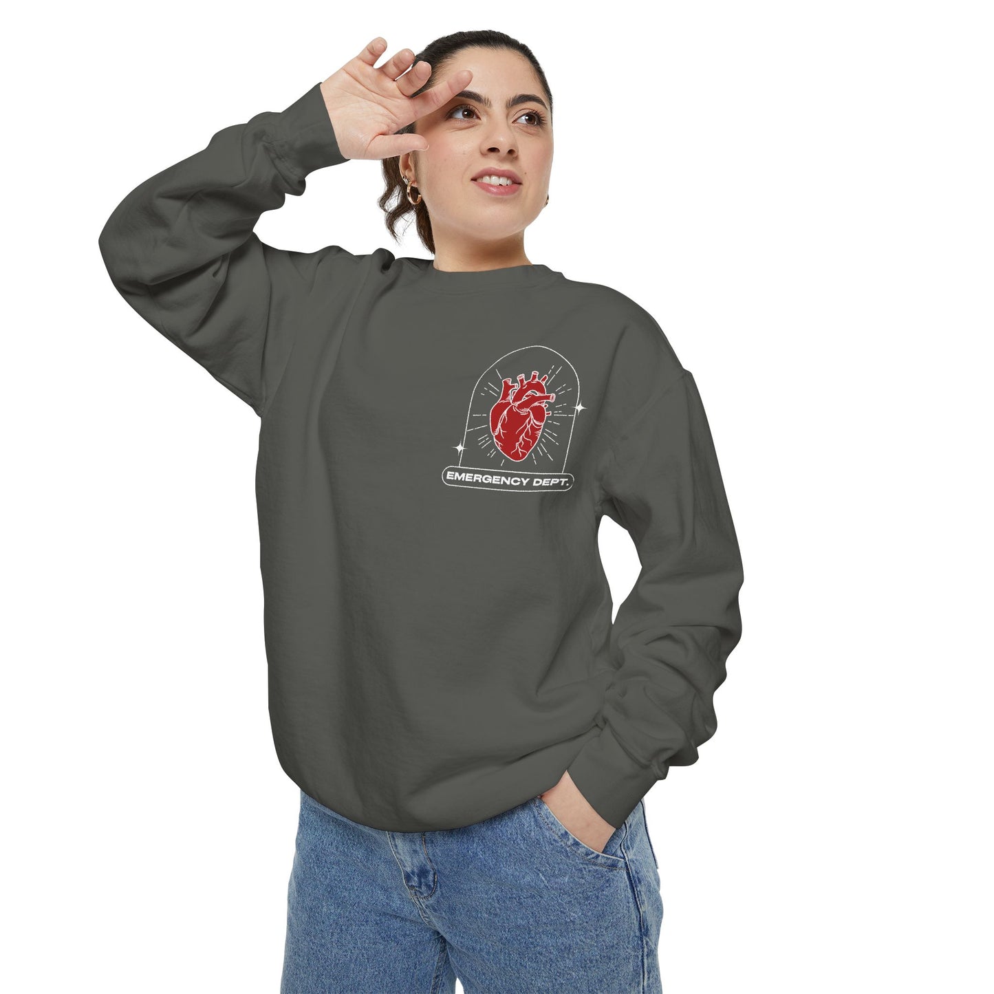 Emergency room sweatshirt| sweatshirt for nurses | emergency dept.
