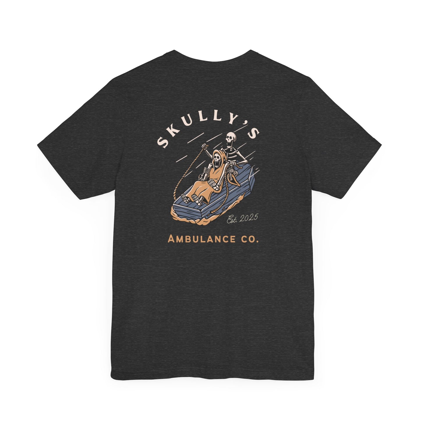 Skully’s Ambulance Co.| First Responder | Paramedic tshirt | EMT | skeleton shirt