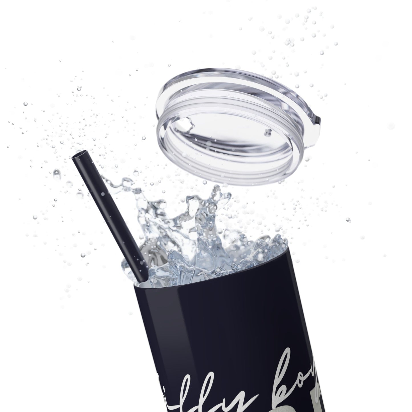 Silly boys EMS is for Girl Skinny Tumbler with Straw - 20oz Travel Cup