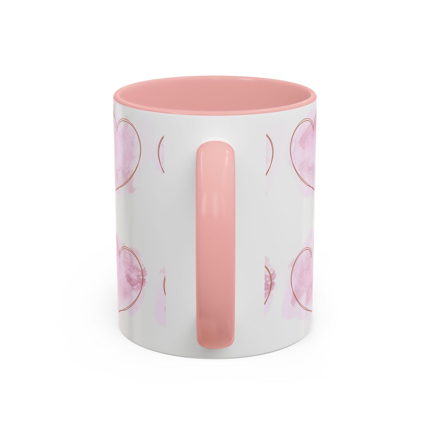 Watercolor Pink Heart Coffee Mug - Perfect for Mother’s Day