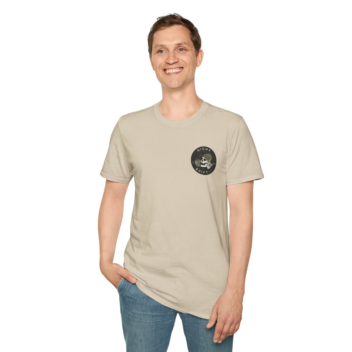 Night Shifter Skull T-Shirt | Unisex graphic tee for nurses| EMT | Paramedic| Spooky Vibes