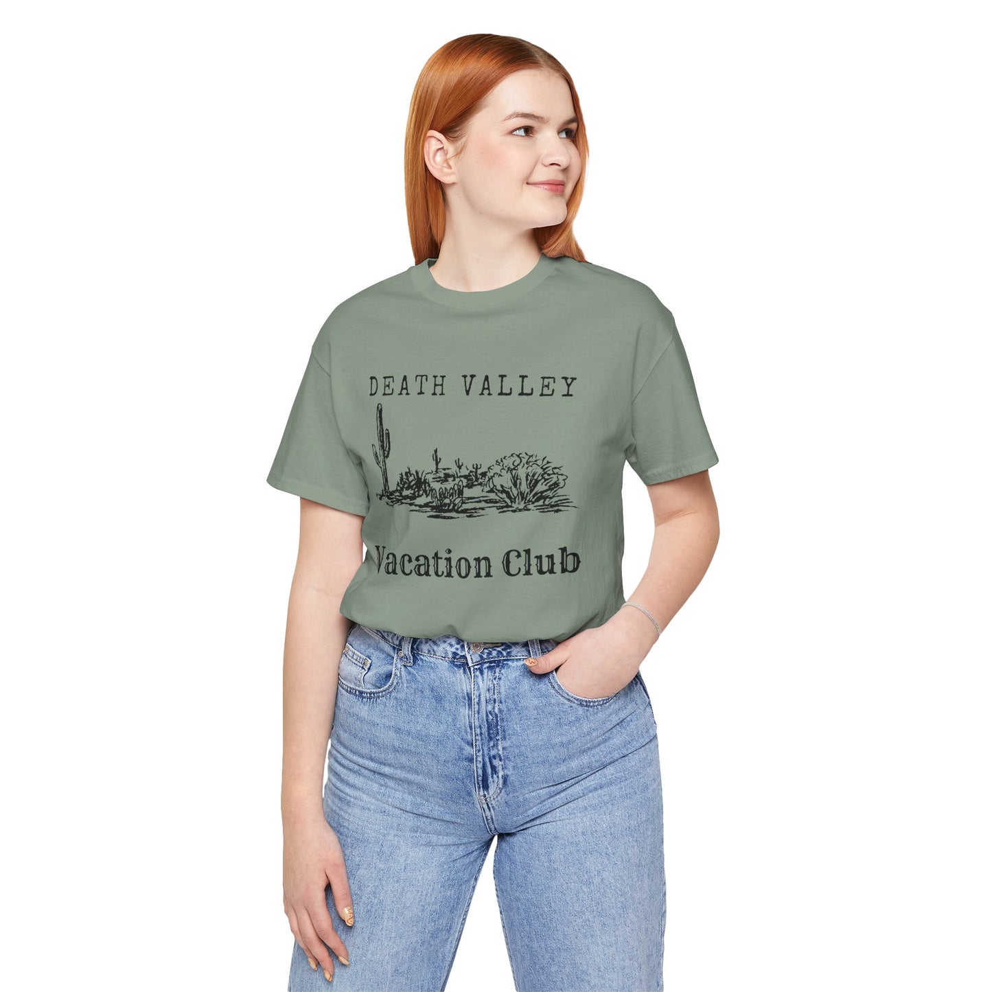 Death Valley Vacation Club Unisex Tee - Casual Cactus Graphic T-Shirt