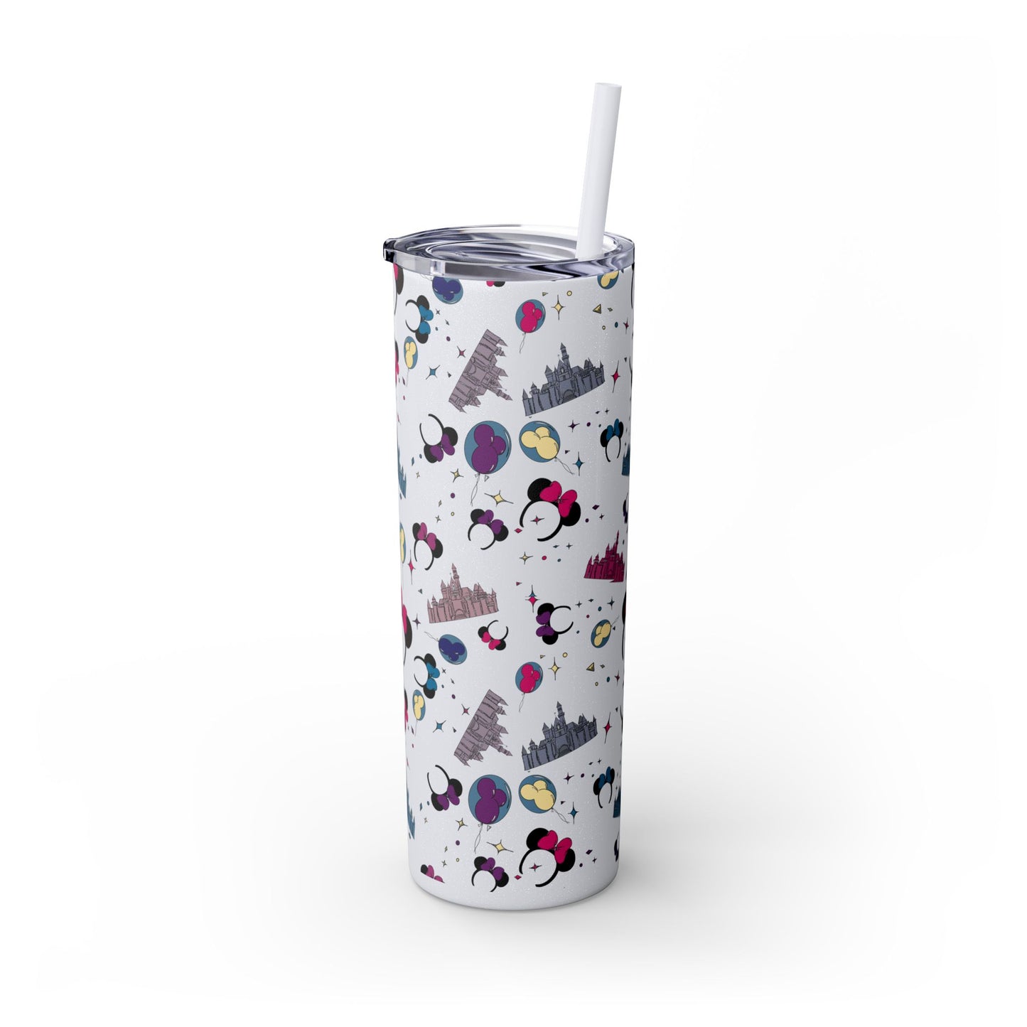 Disneyland Whimsical 20oz Skinny Tumbler with Disney Inspired Design