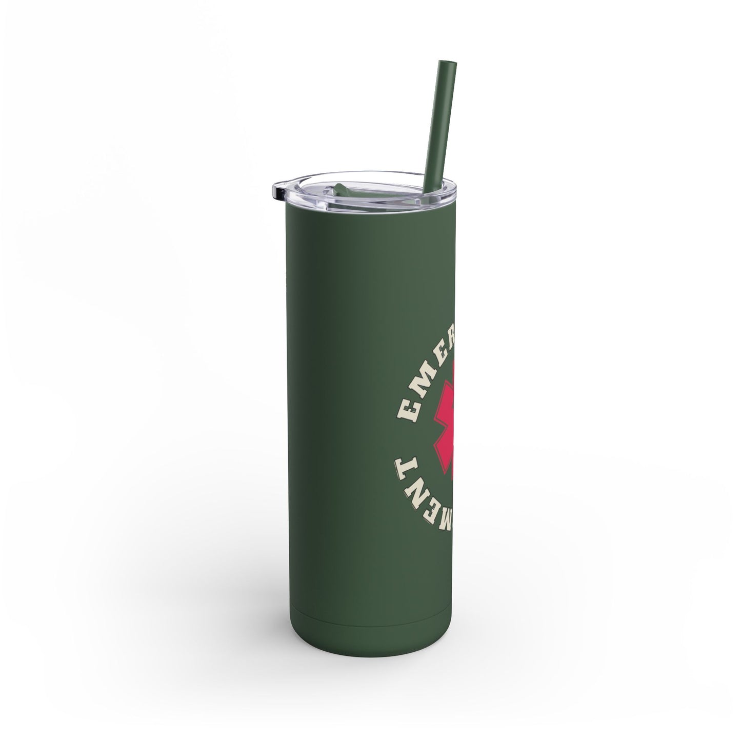 Emergency Department | EMS 20oz Skinny Tumbler - Matte Black