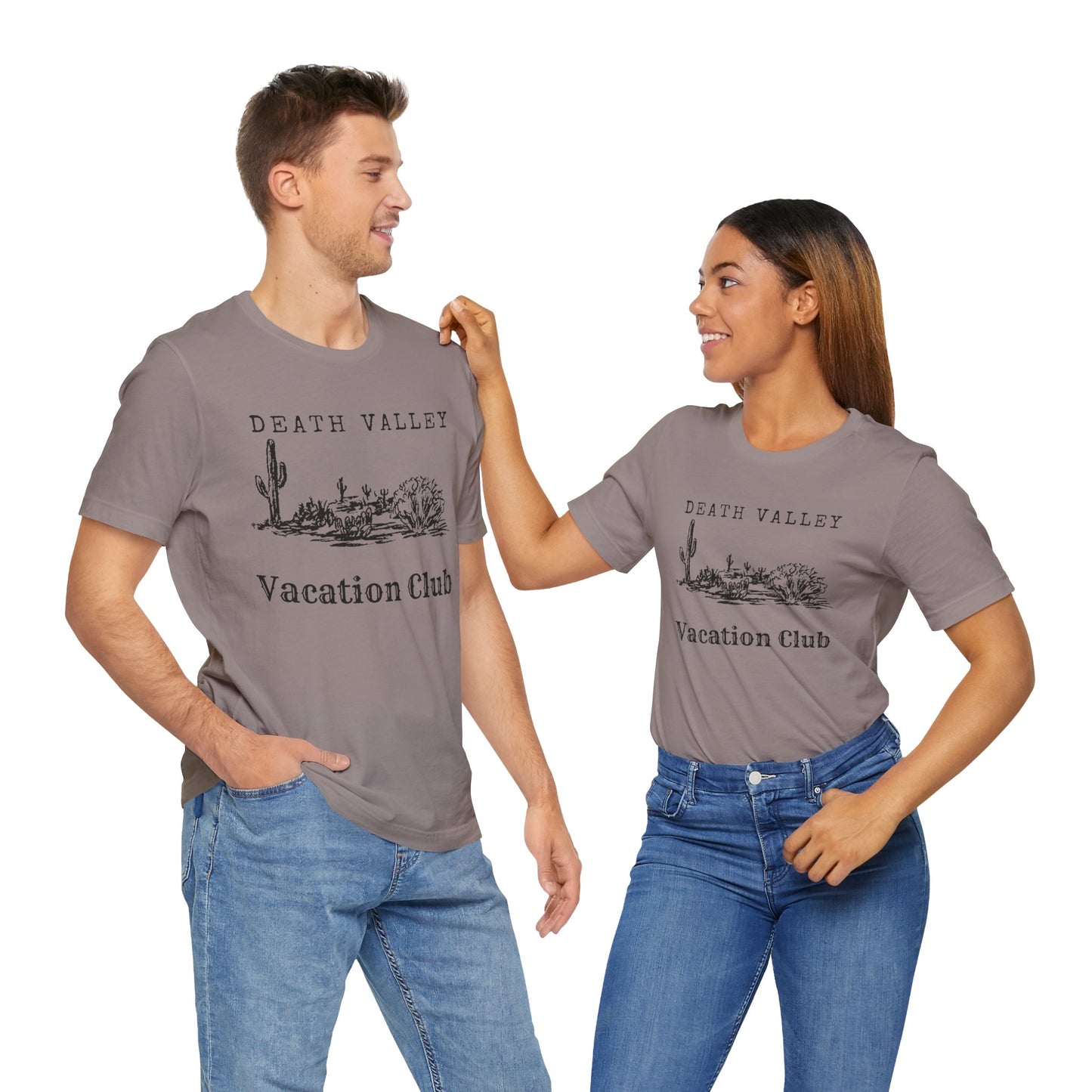 Death Valley Vacation Club Unisex Tee - Casual Cactus Graphic T-Shirt