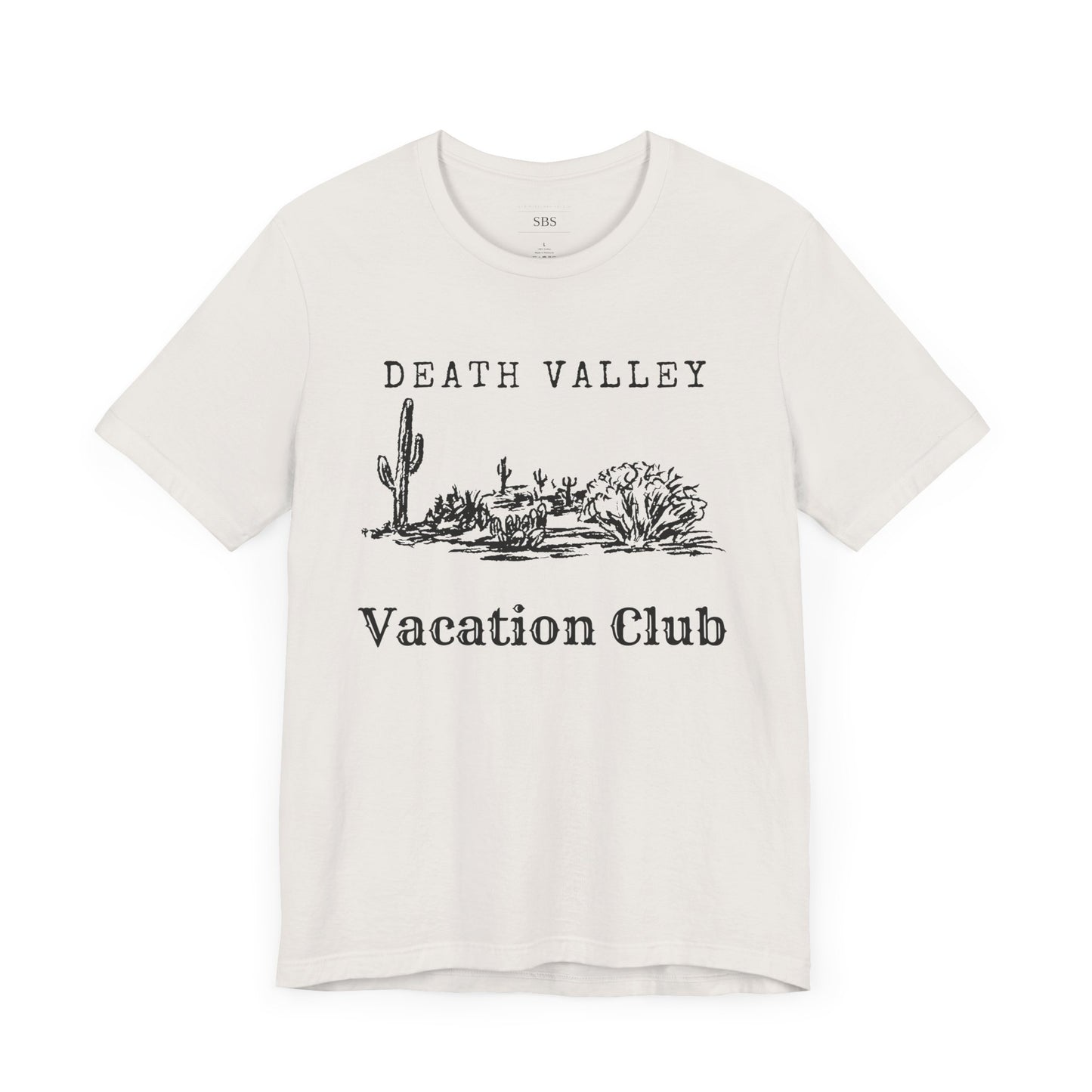 Death Valley Vacation Club Unisex Tee - Casual Cactus Graphic T-Shirt