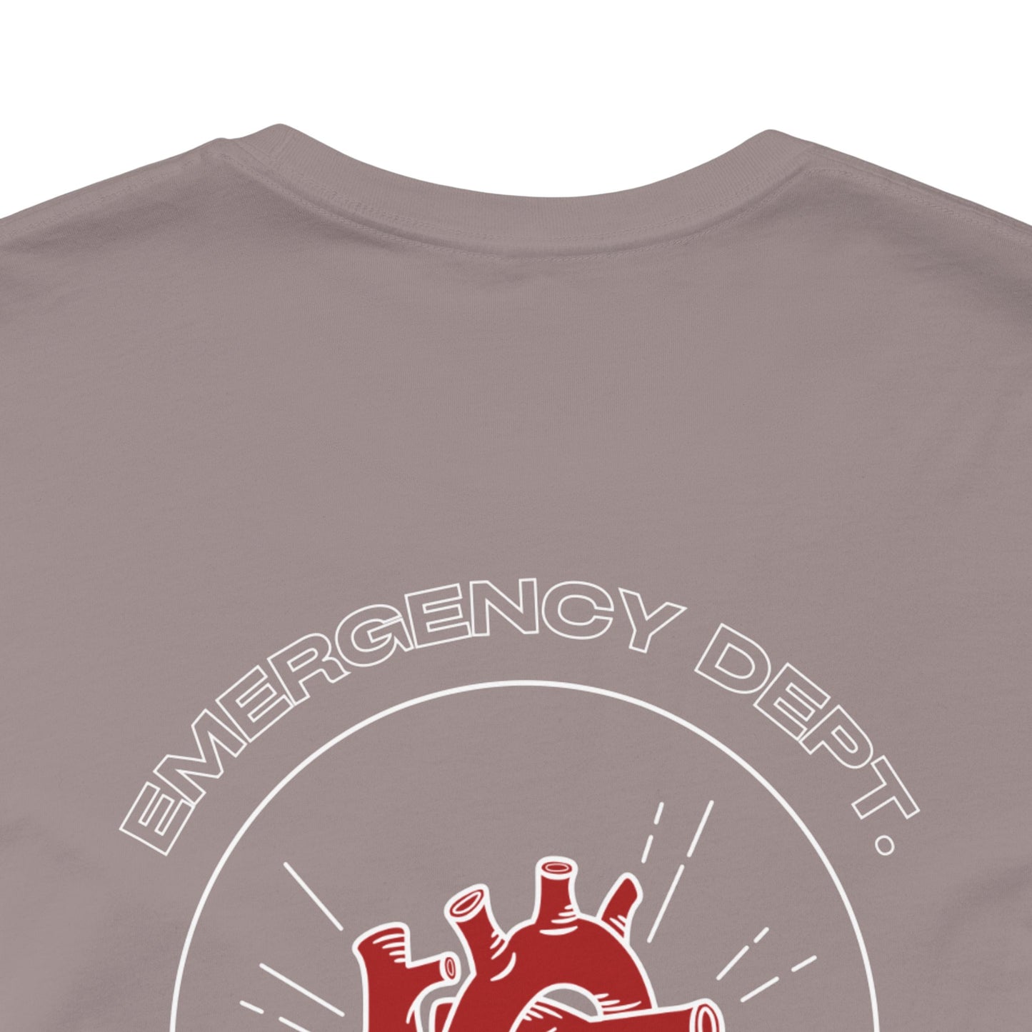 Emergency Department Printed Unisex Tee - Casual Comfort, Gift for Heart Lovers, Everyday Wear, Unique Style, Casual T-Shirt