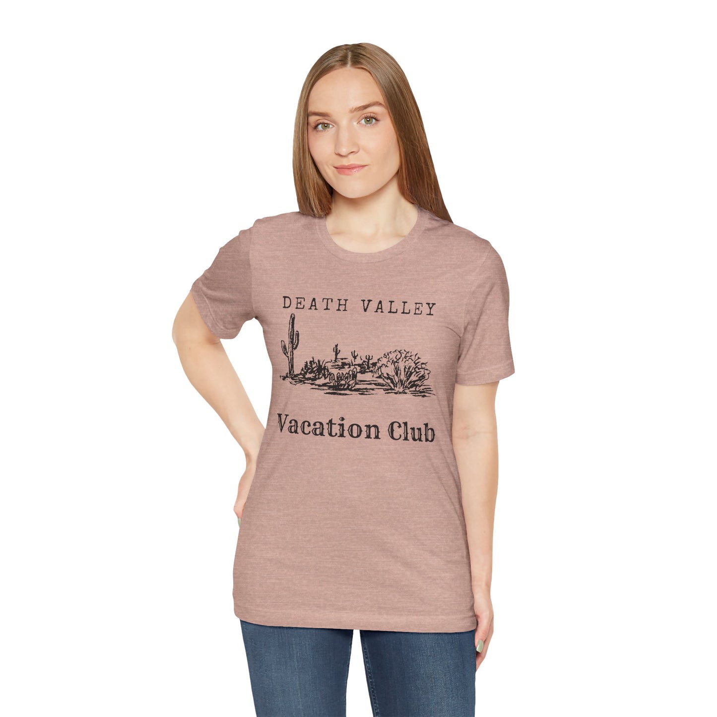 Death Valley Vacation Club Unisex Tee - Casual Cactus Graphic T-Shirt