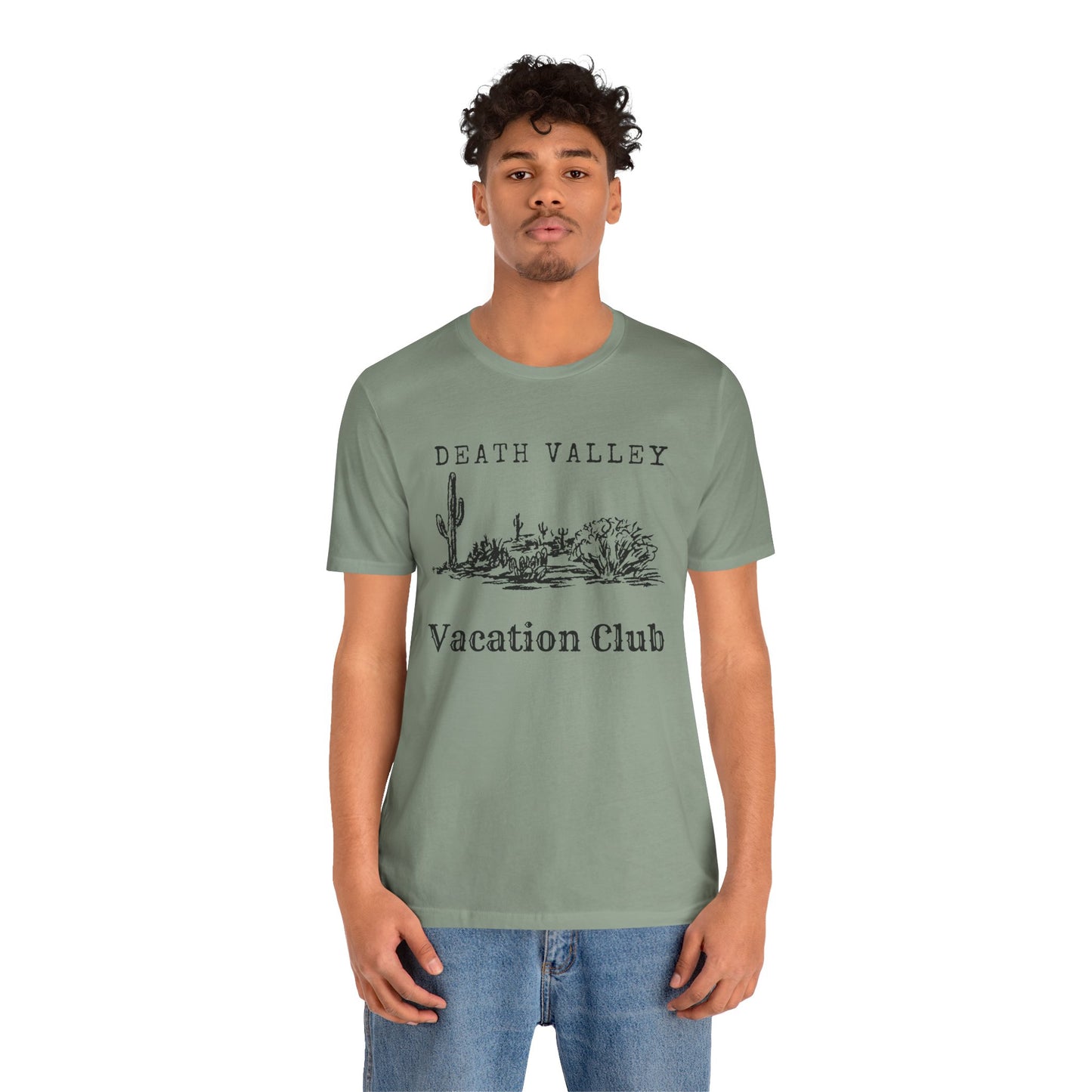 Death Valley Vacation Club Unisex Tee - Casual Cactus Graphic T-Shirt