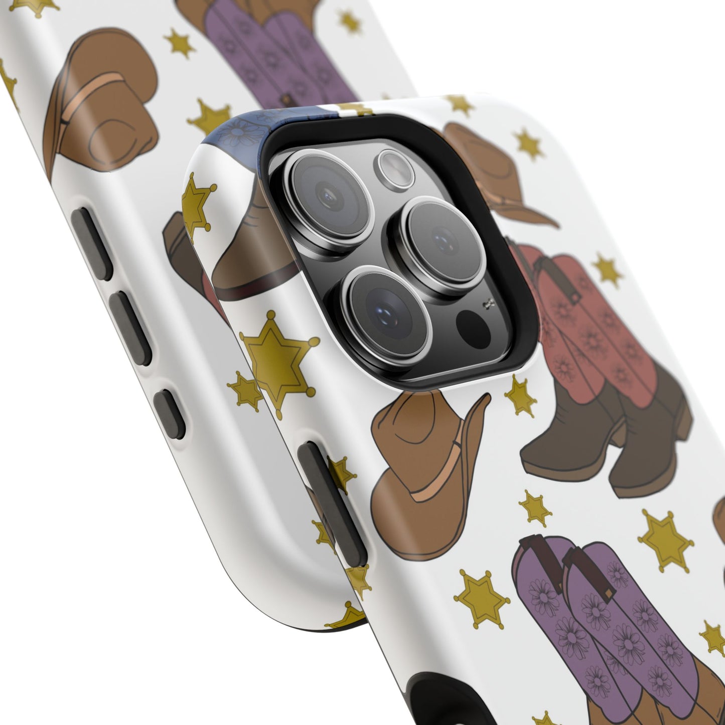 Cowboy Boots Magnetic Tough Case - Durable Phone Protection with Western Flair