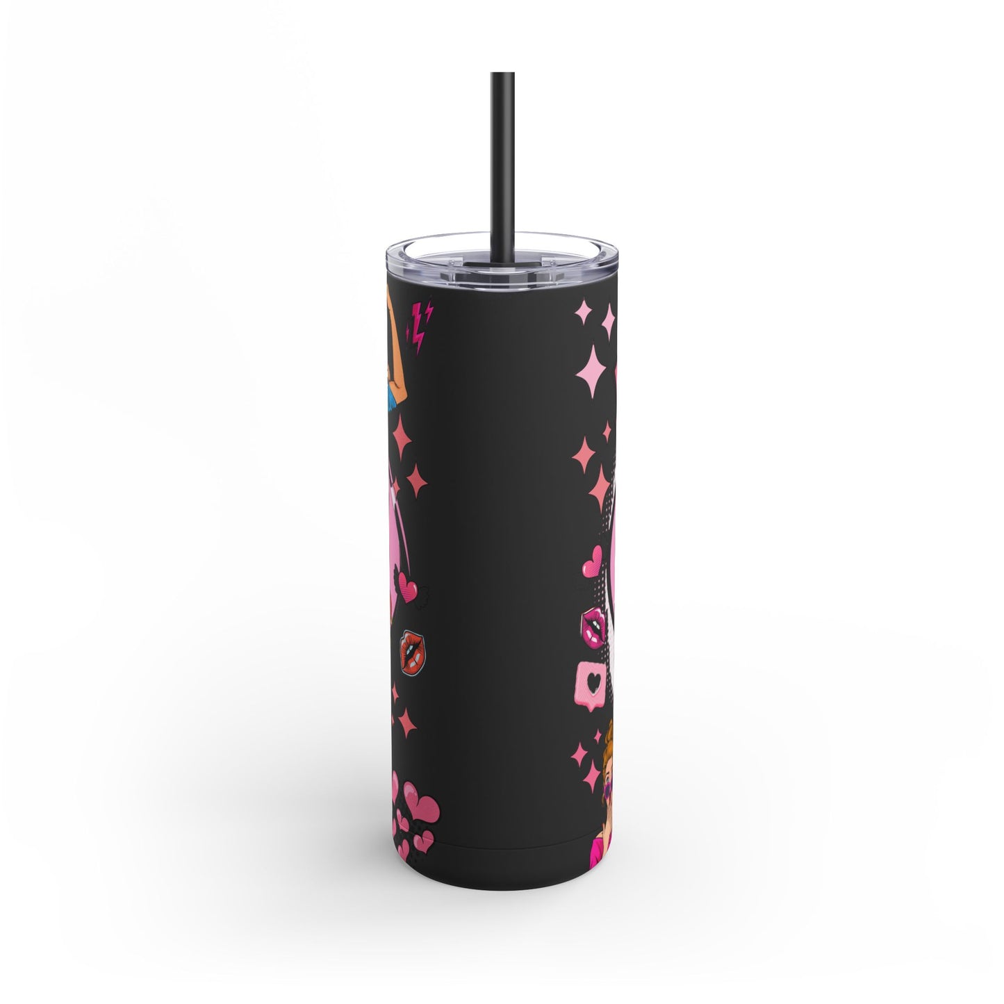 EMT Girly Skinny Tumbler - 20oz Matte Drinkware for Medical Professionals
