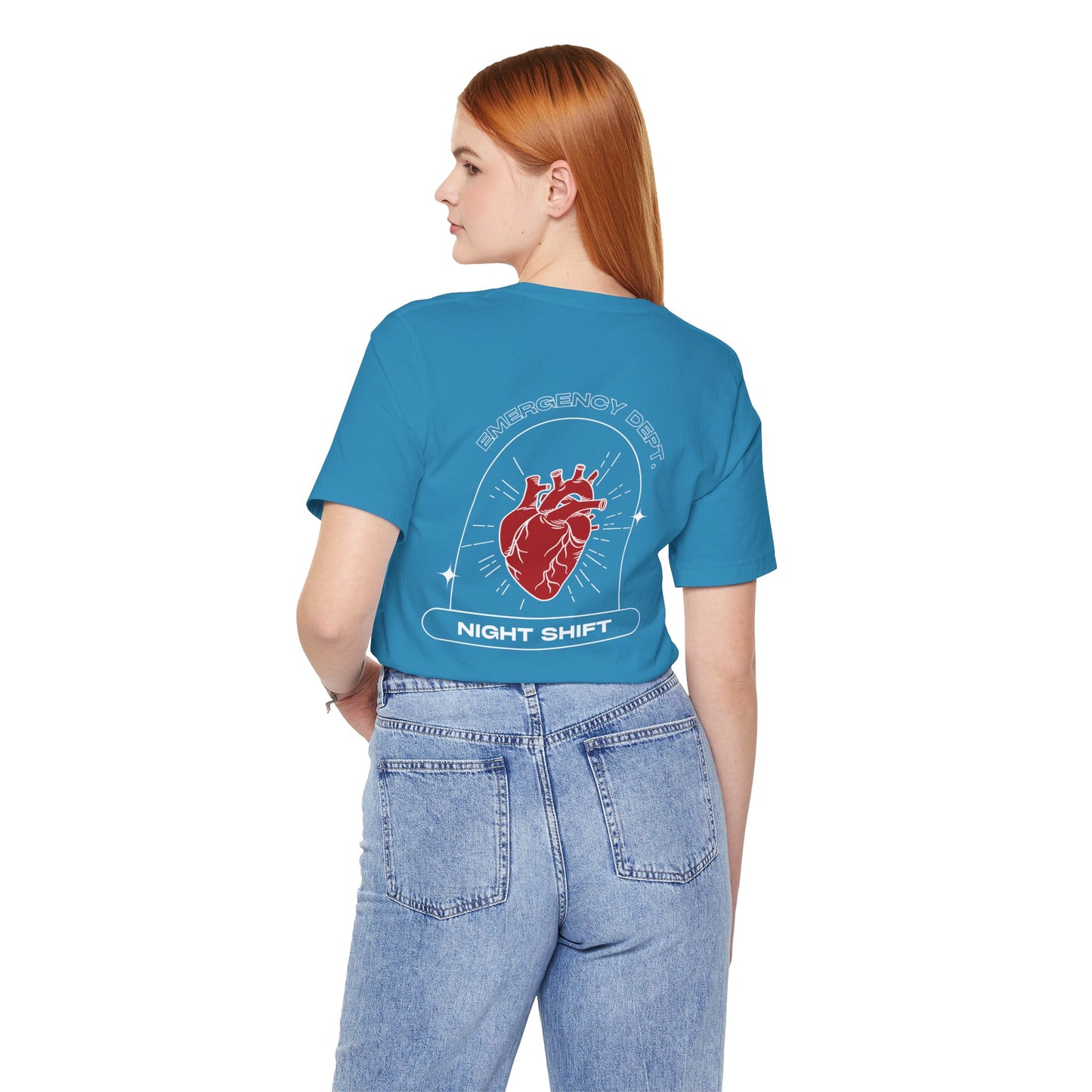 Emergency Department Printed Unisex Tee - Casual Comfort, Gift for Heart Lovers, Everyday Wear, Unique Style, Casual T-Shirt