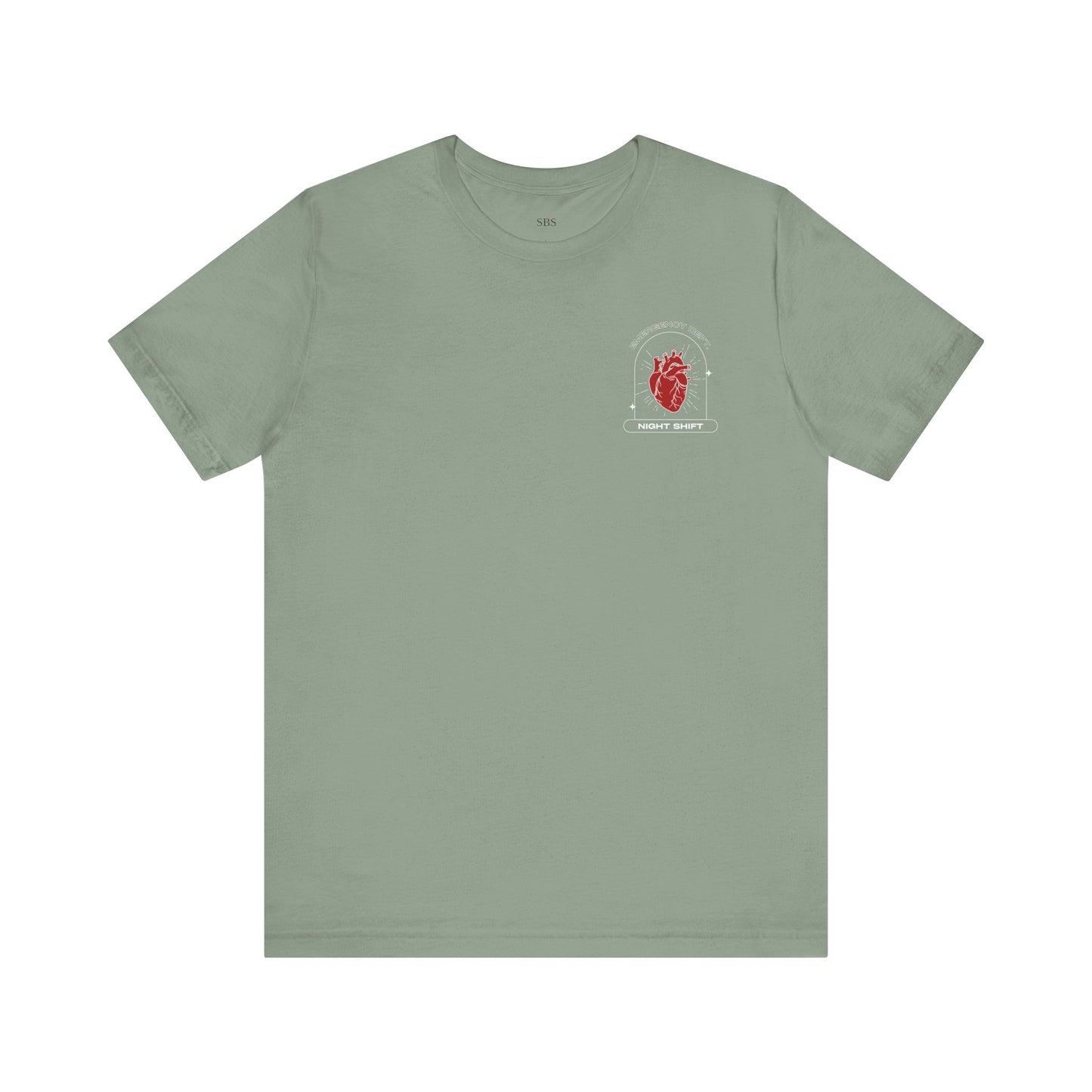 Emergency Department Printed Unisex Tee - Casual Comfort, Gift for Heart Lovers, Everyday Wear, Unique Style, Casual T-Shirt