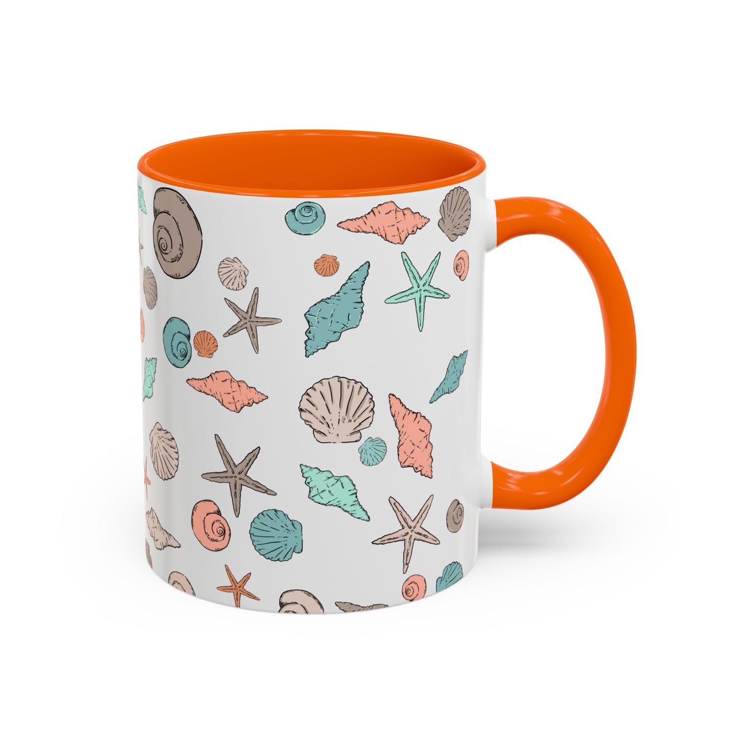 Coastal Seashell Accent Coffee Mug - 11oz & 15oz