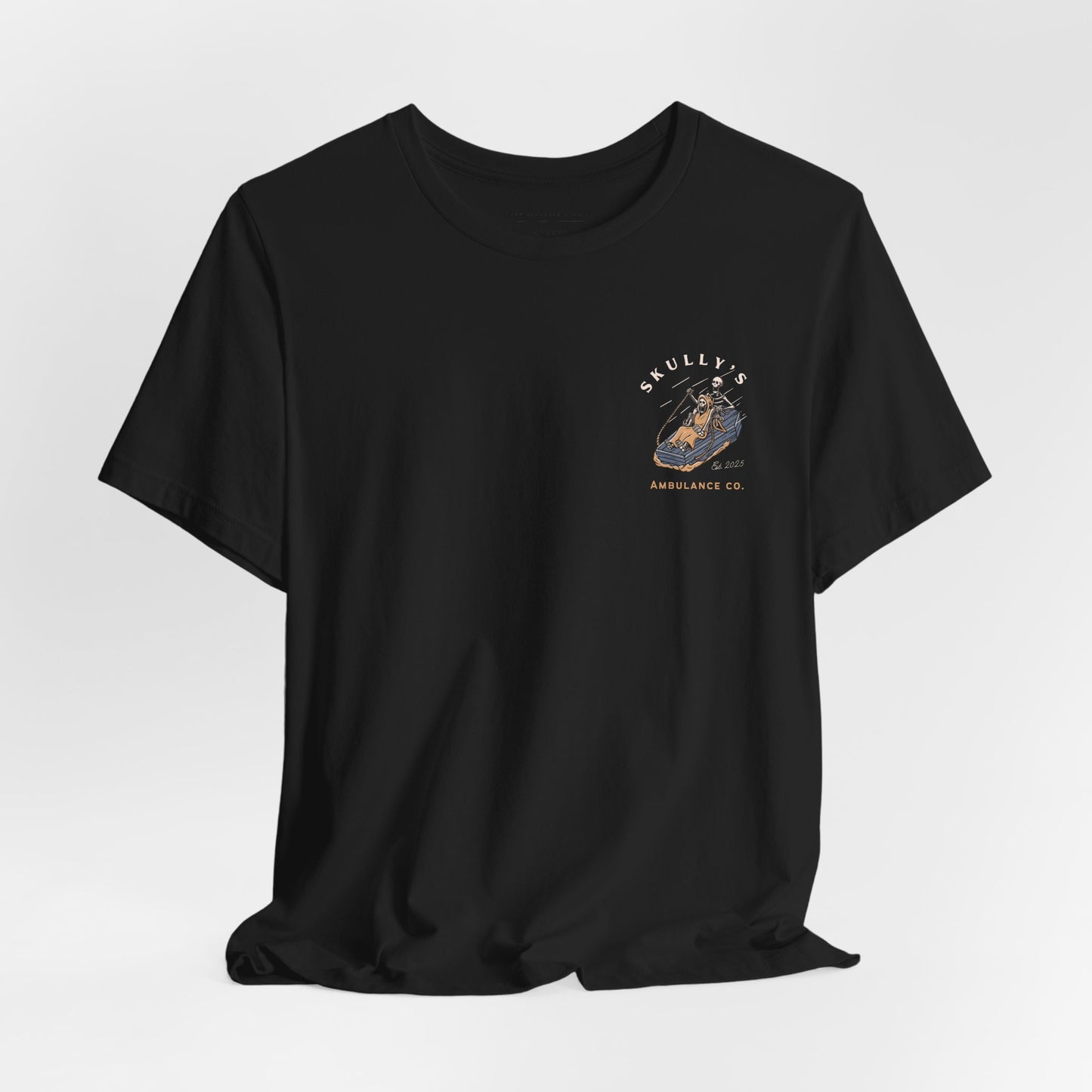 Skully’s Ambulance Co.| First Responder | Paramedic tshirt | EMT | skeleton shirt