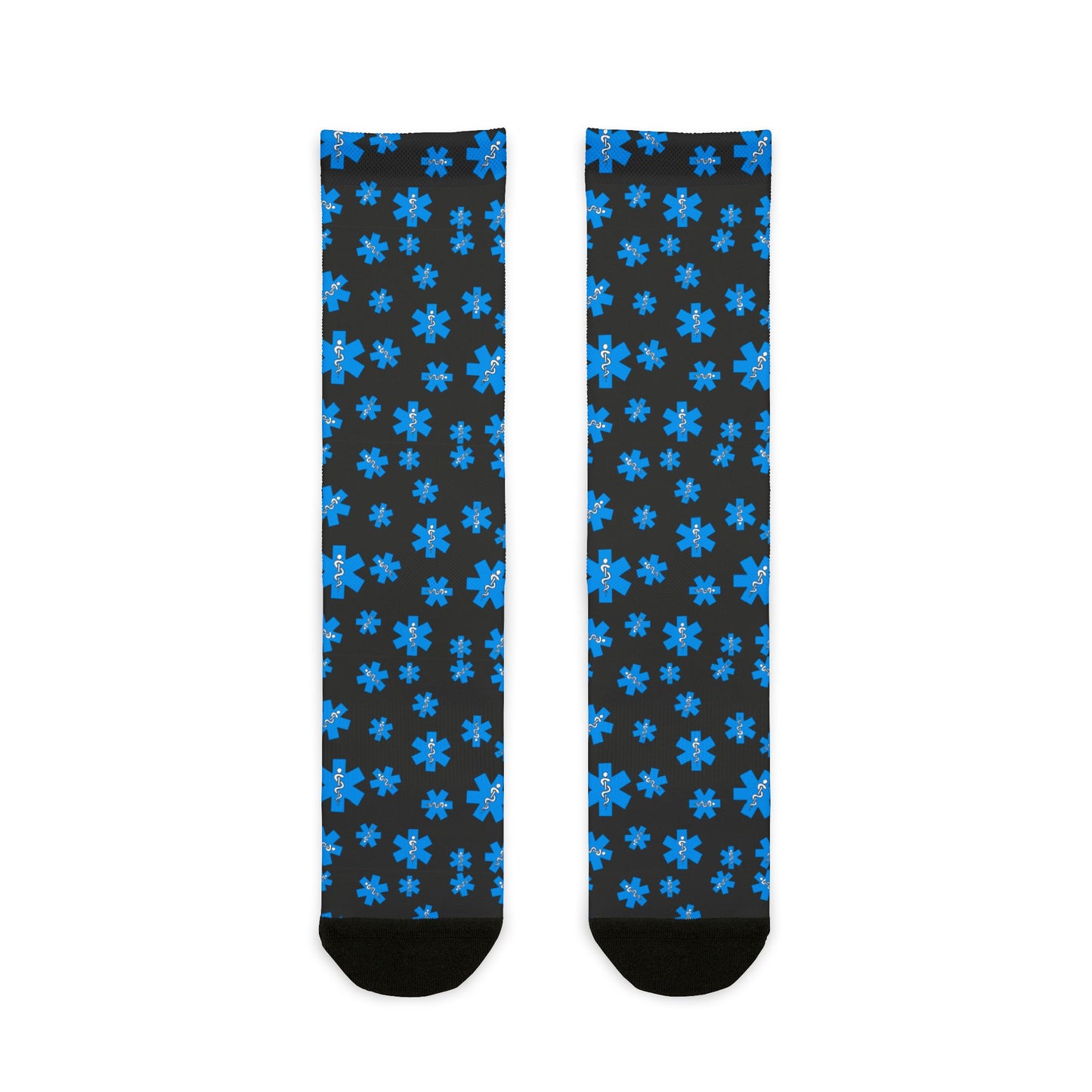 EMS | EMT Sublimation Crew Socks - Star of Life Design
